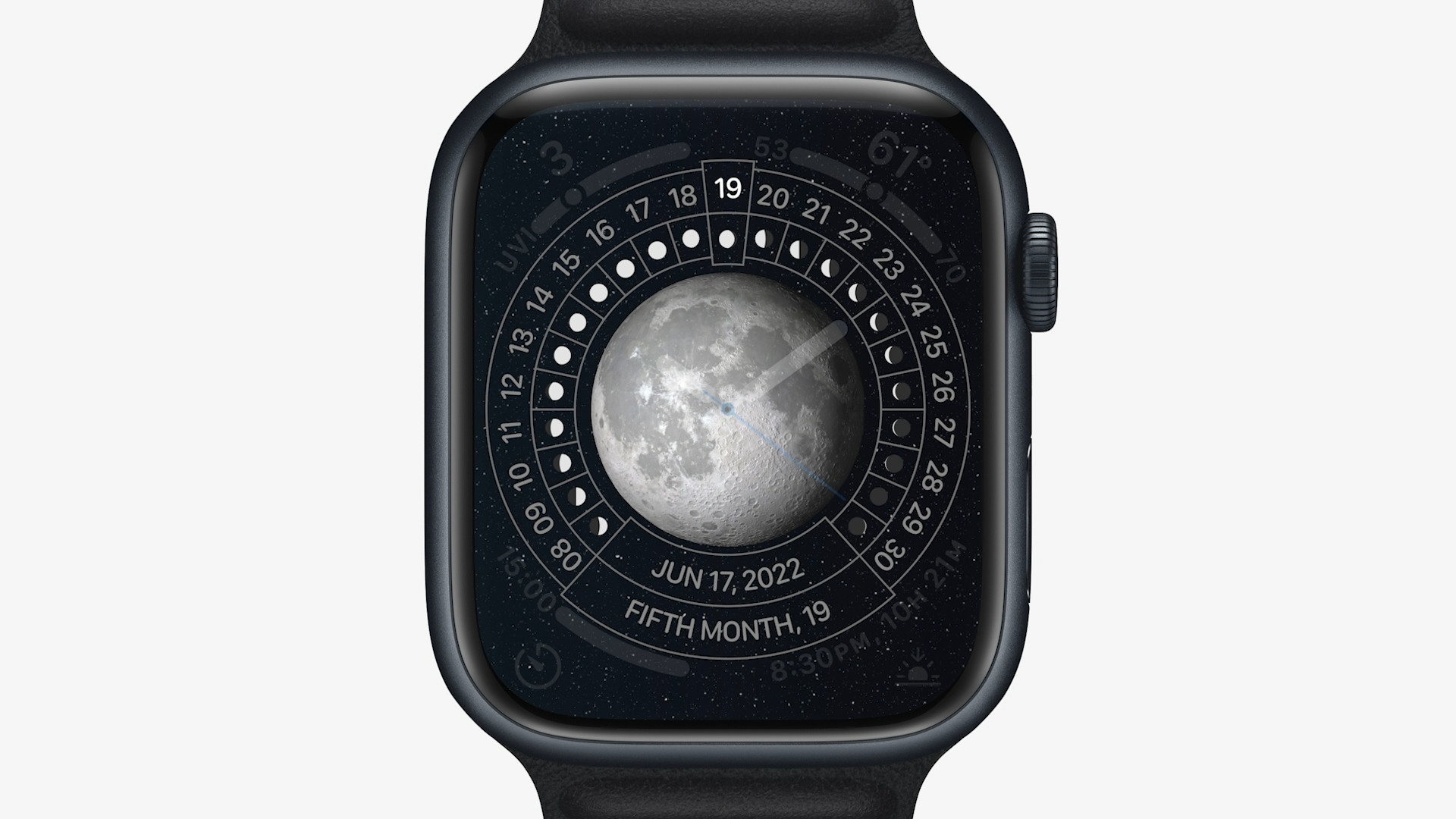 apple watch moon phase june 17