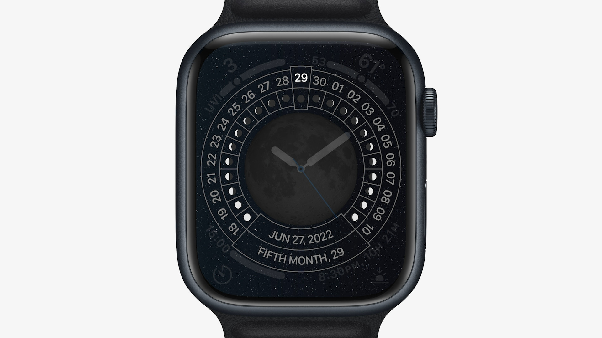 apple watch moon phase june 27