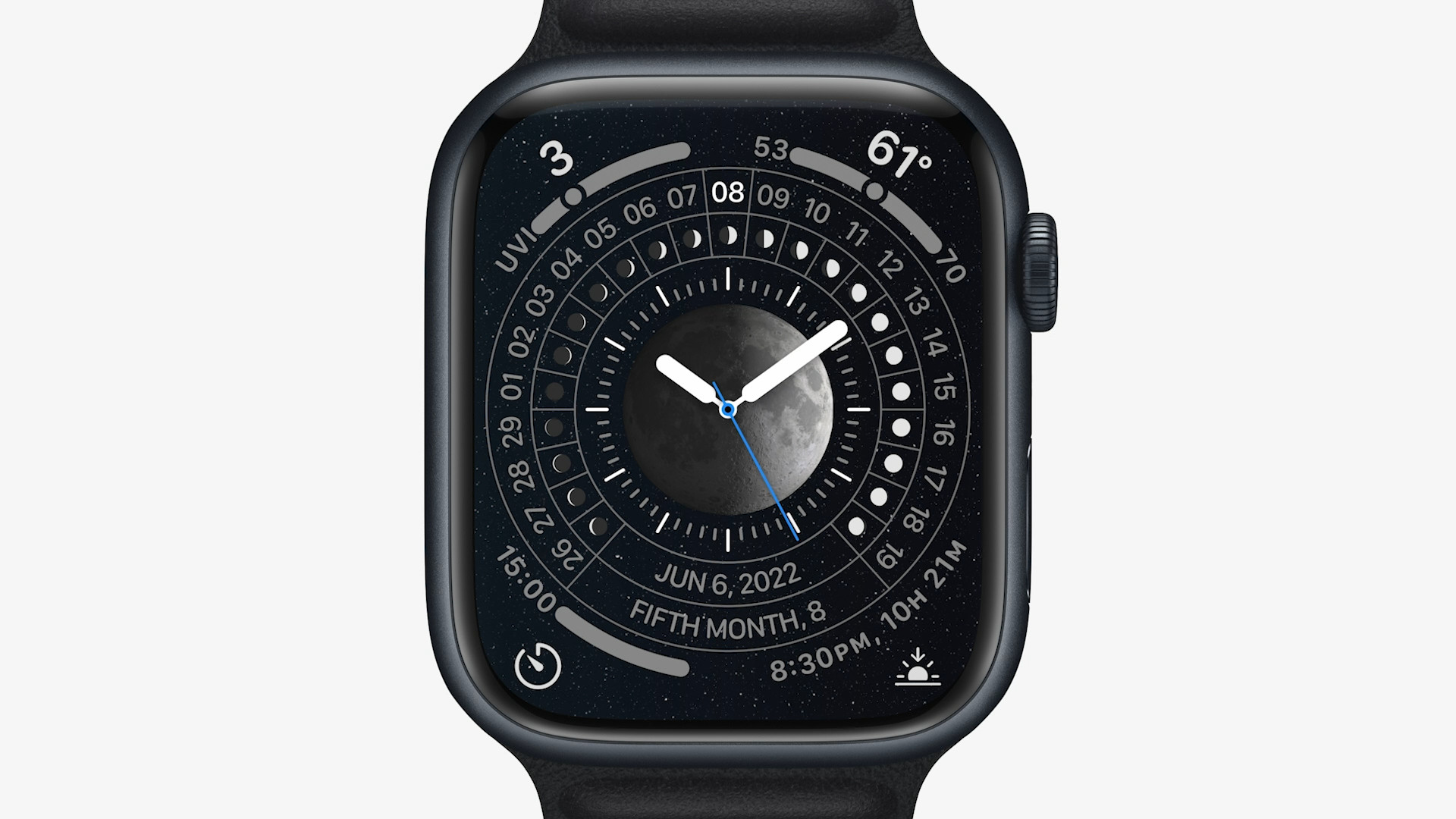 apple watch moon phase june 6