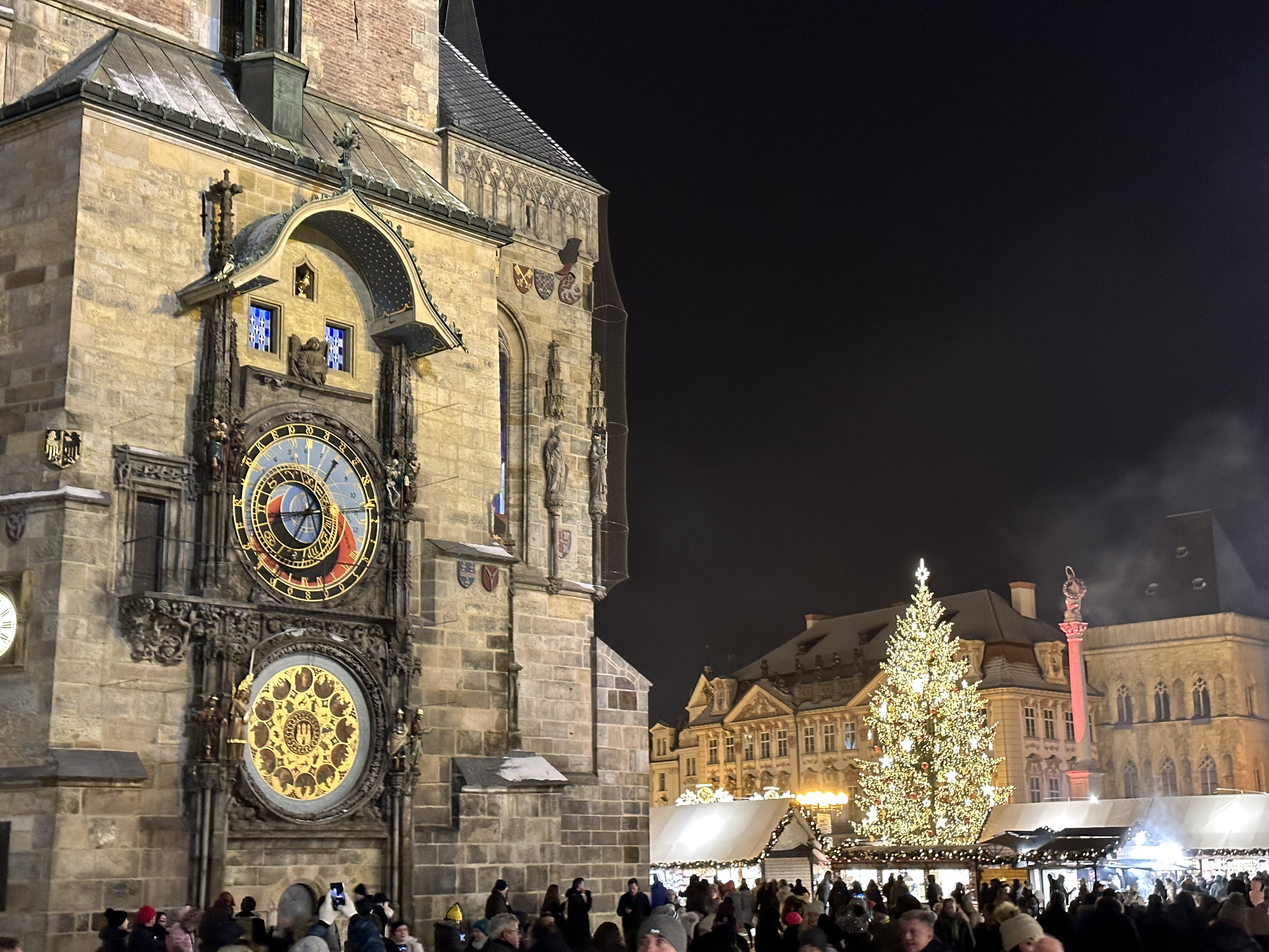 astronomical clock christmas market