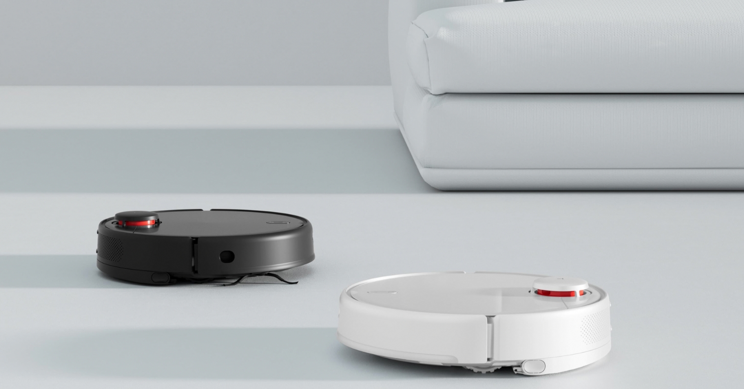 black and white robot vacuums