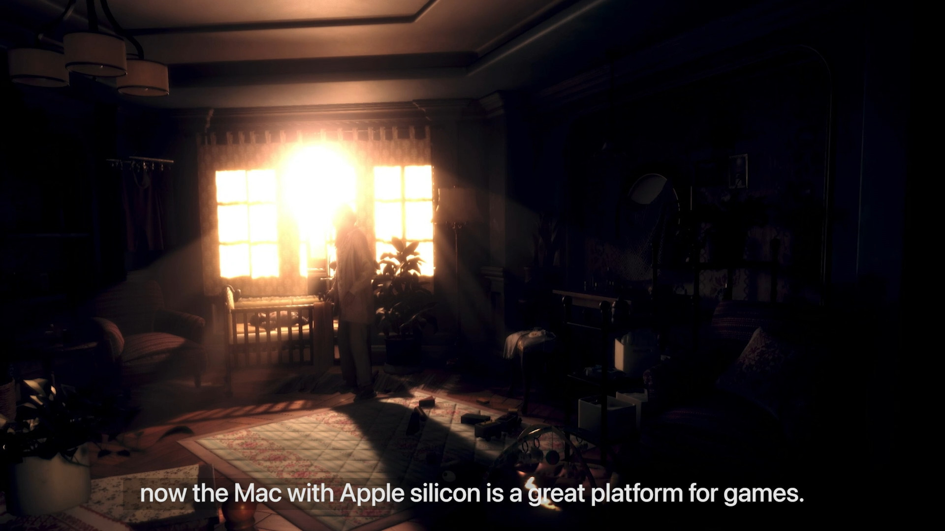 bright sunlight in room with gaming setup