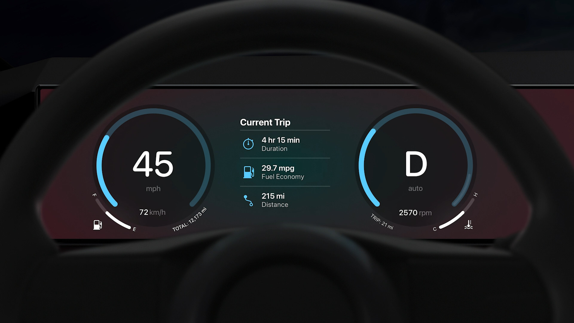 car dashboard speedometer