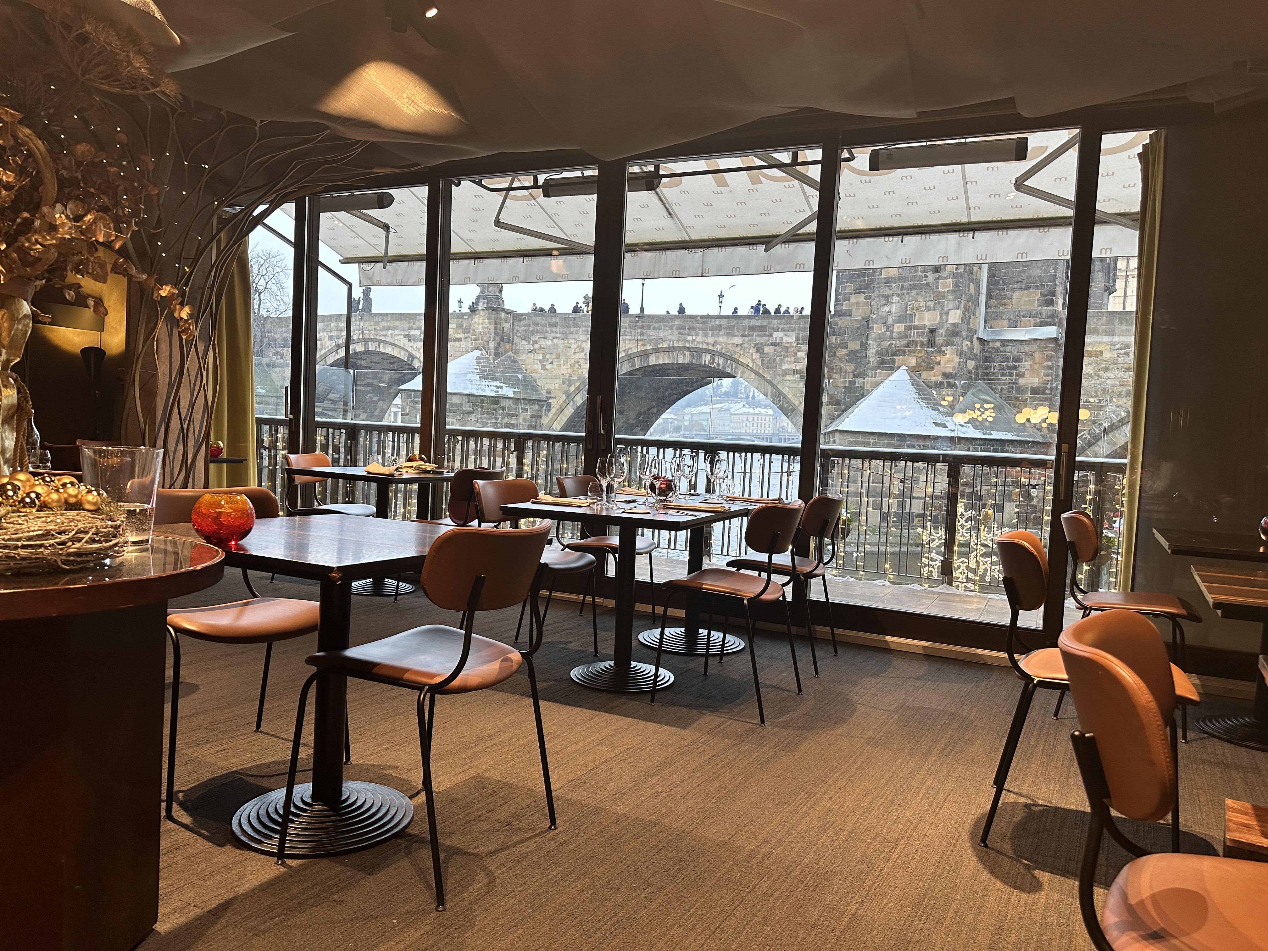 empty cafe with view