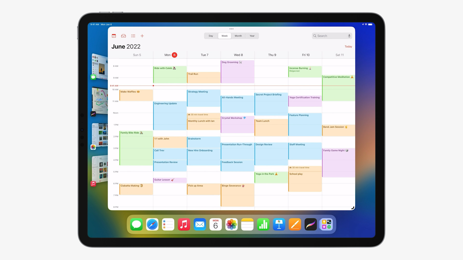 ipad calendar june 2022