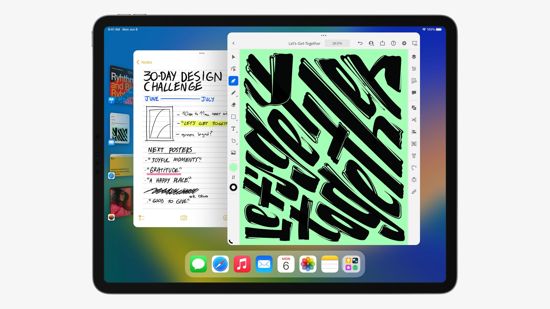 ipad multitasking design app