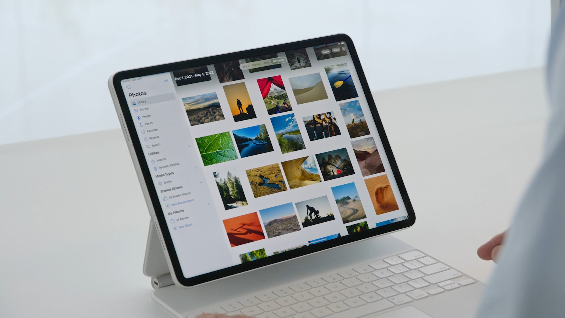 ipad photo gallery view