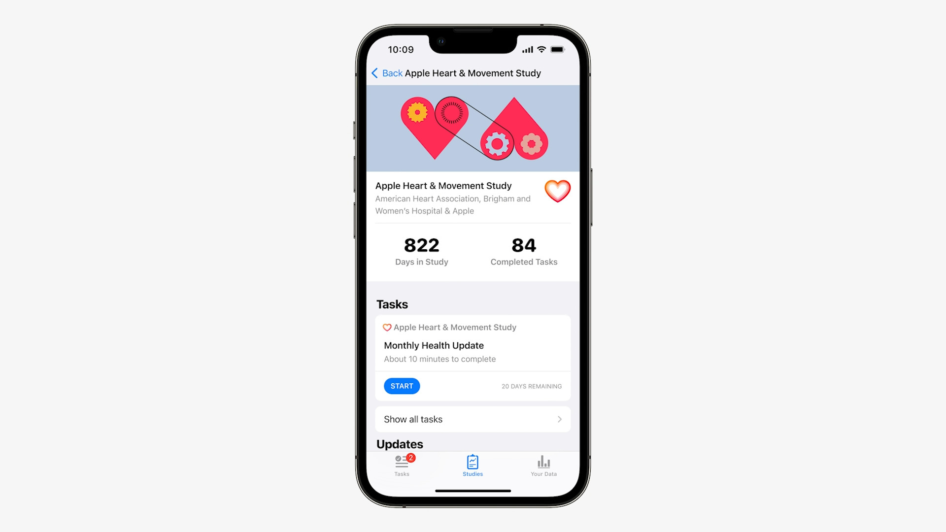 iphone heart movement study