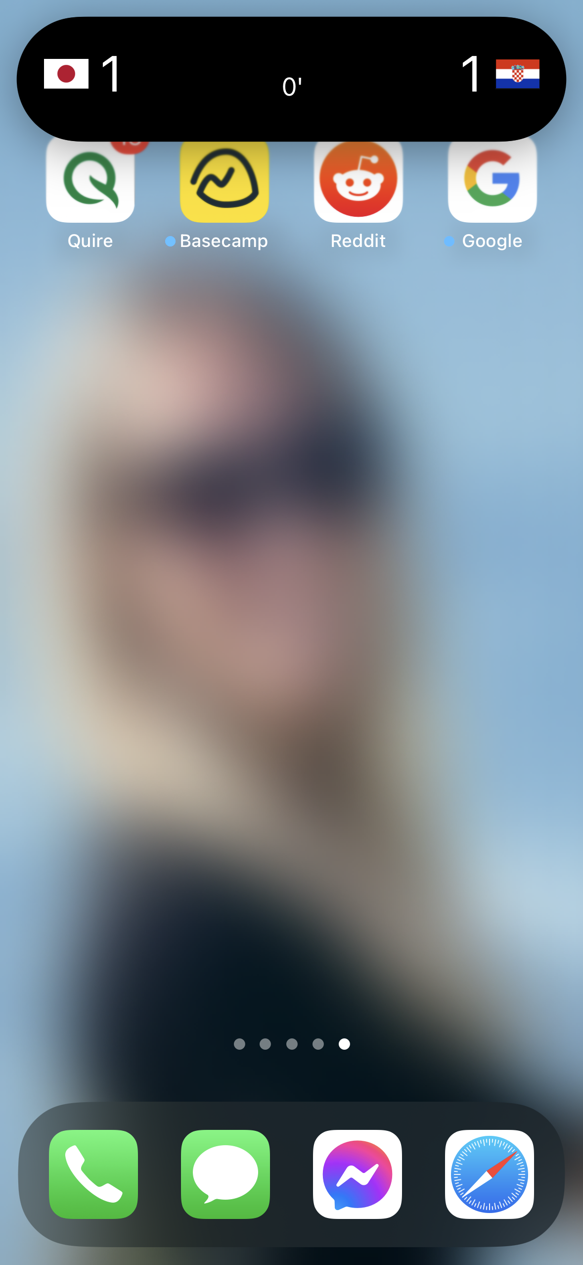 iphone home screen blur