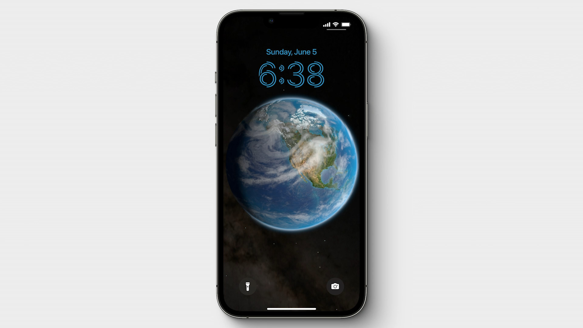 iphone lock screen earth view