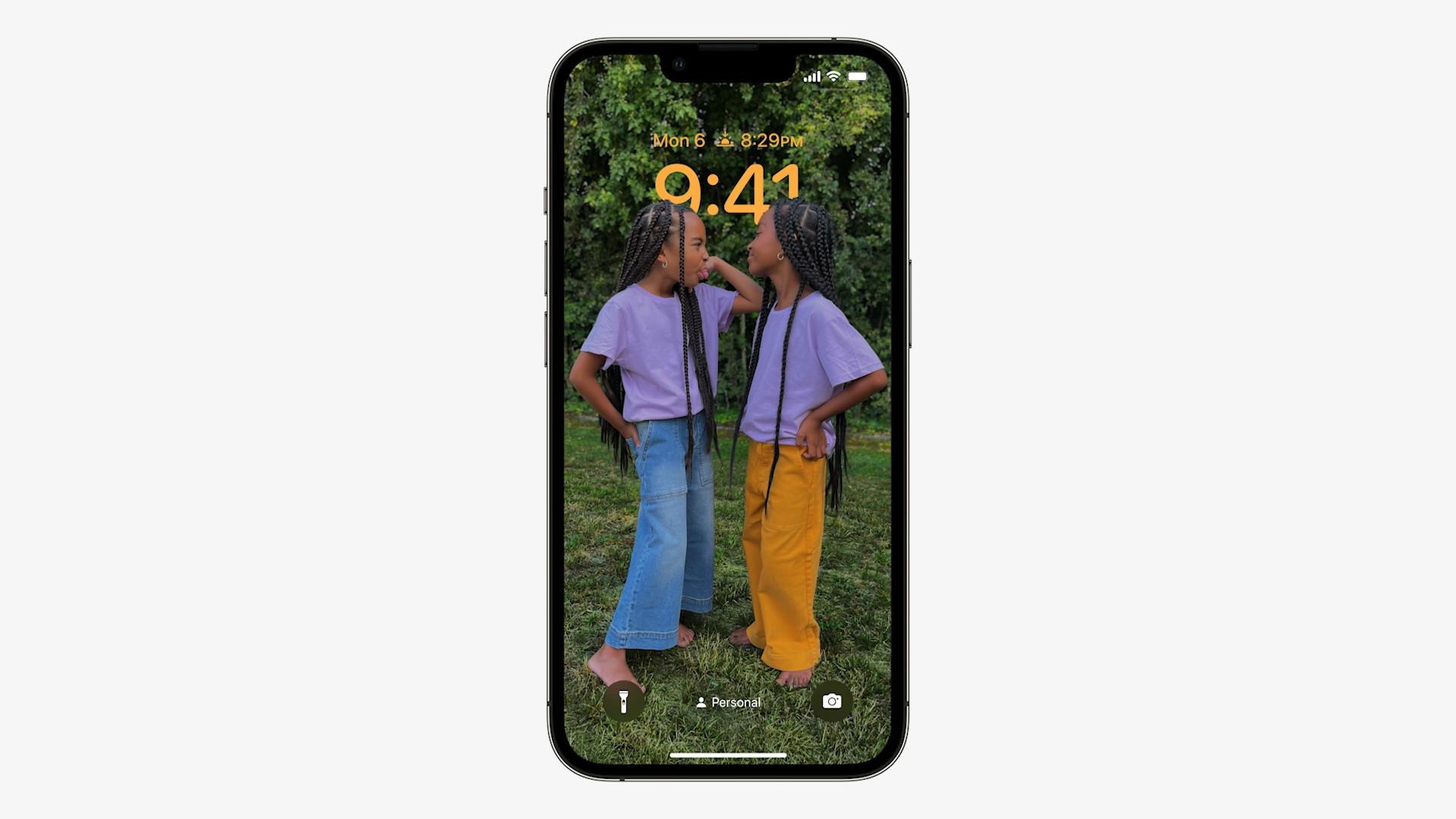 iphone lock screen photo