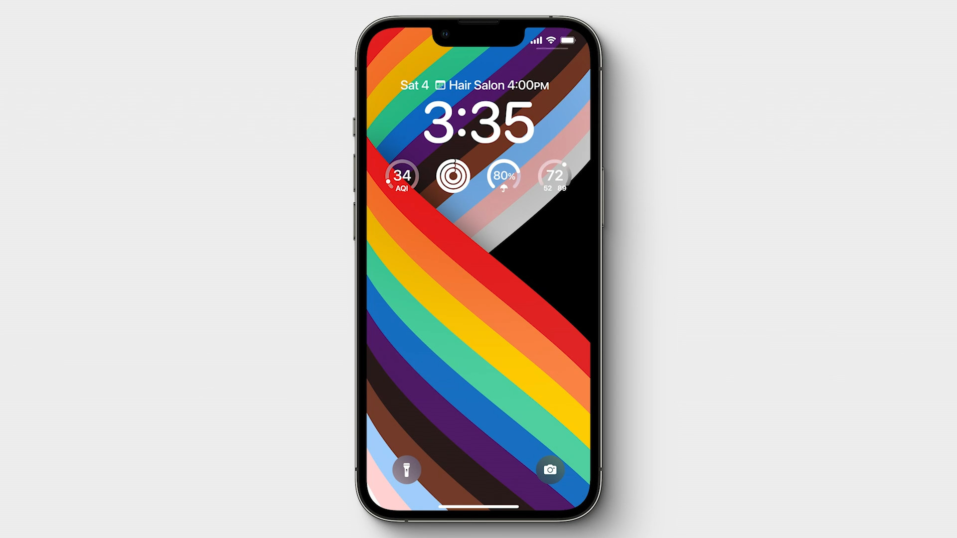 iphone lock screen pride theme