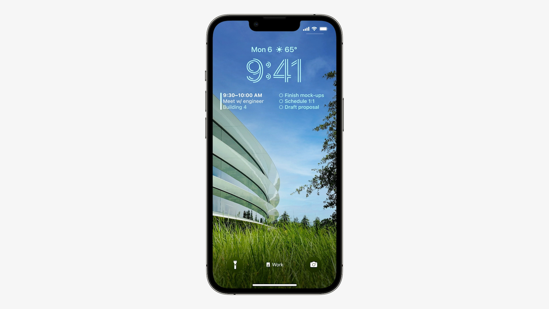 iphone lock screen schedule