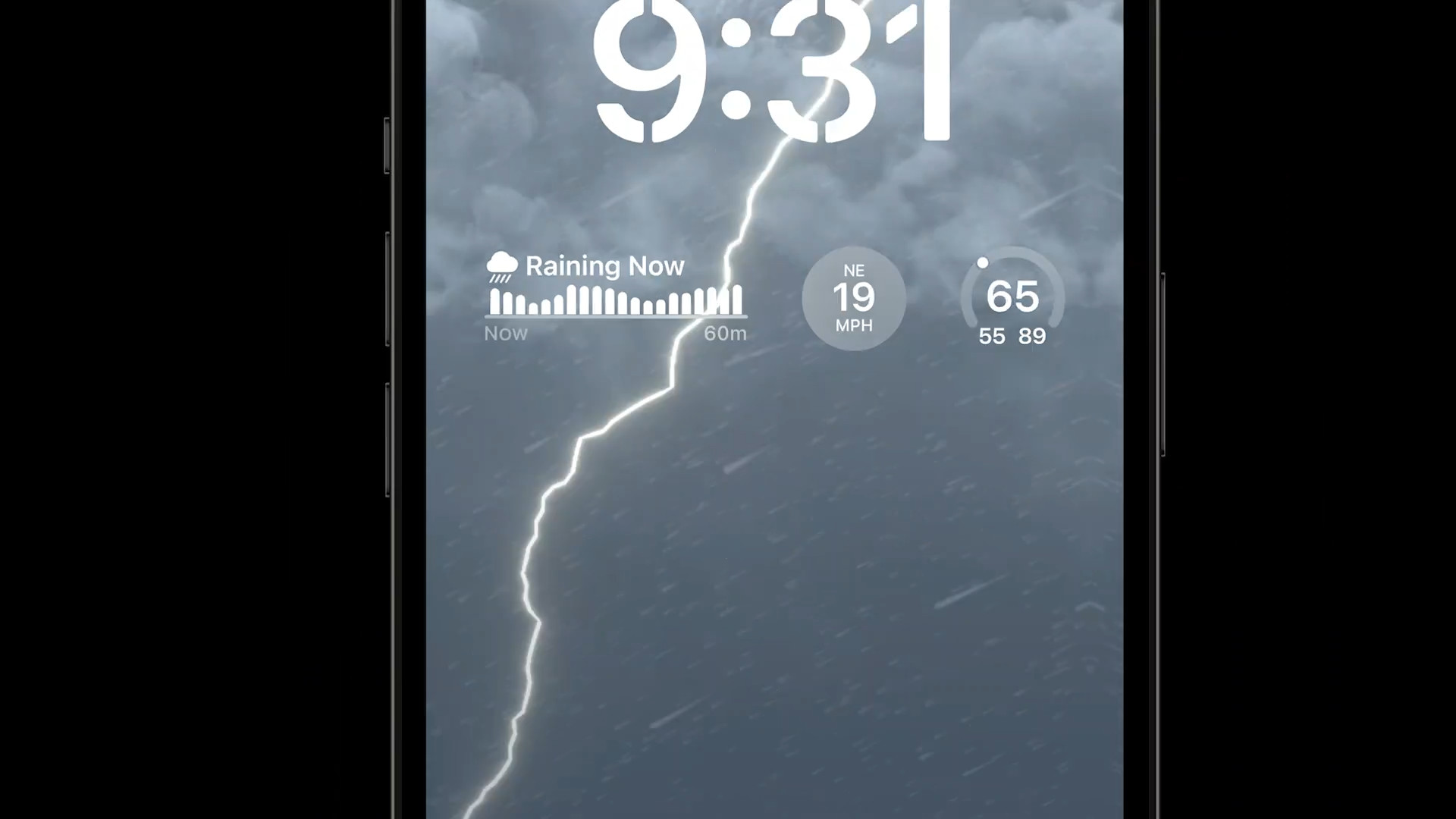 iphone lockscreen lightning storm