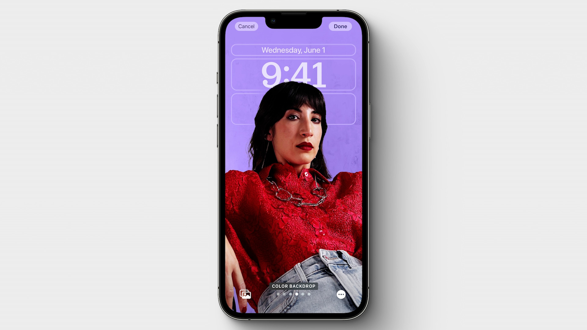 iphone lockscreen purple