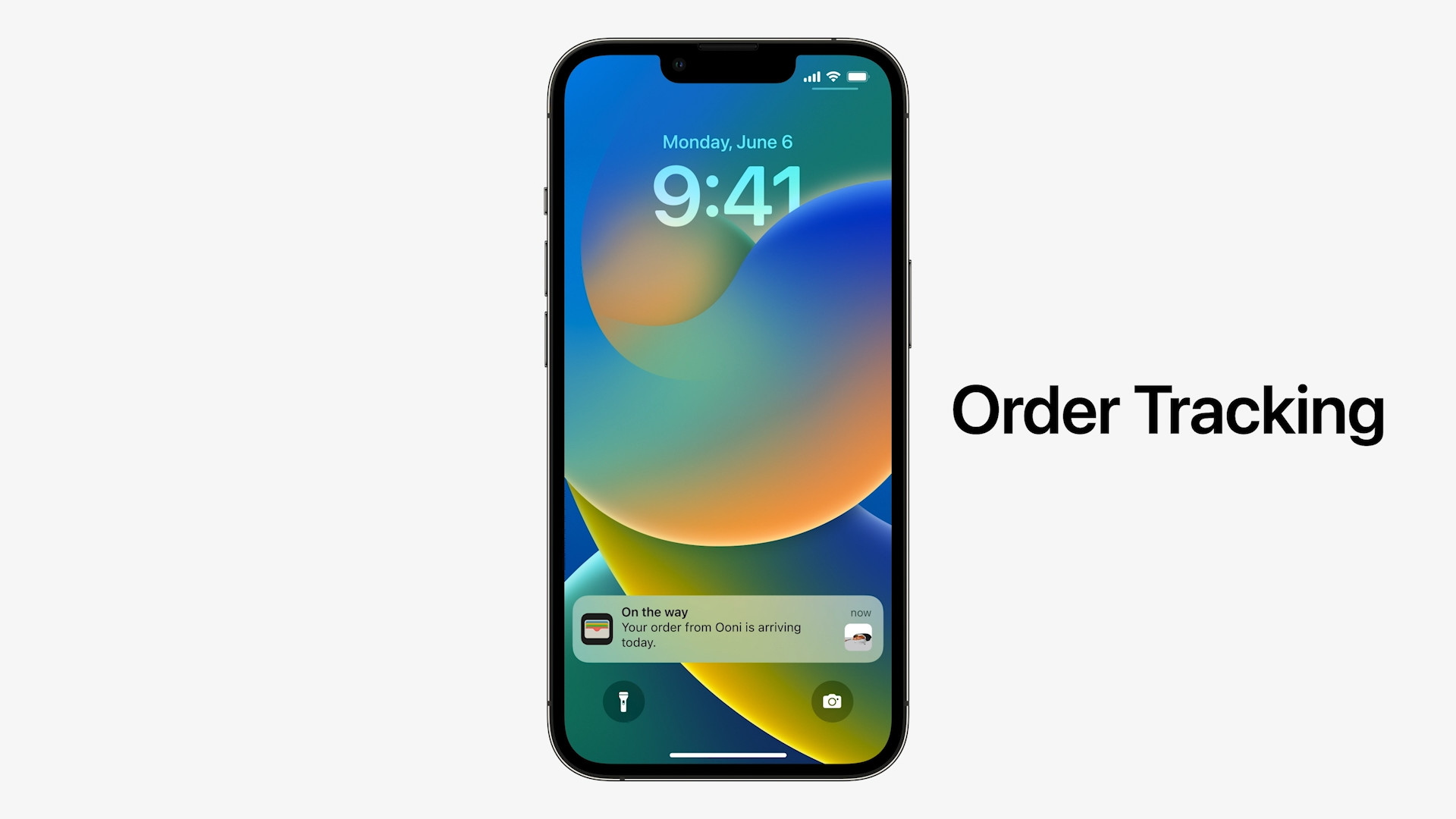 iphone order tracking notification