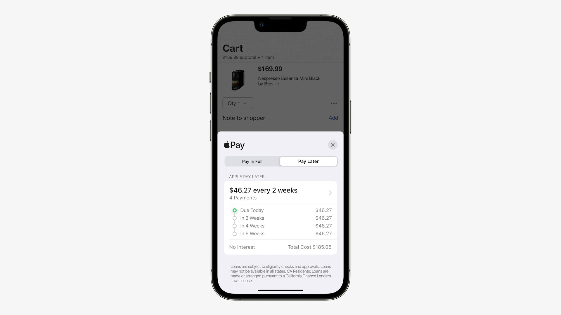 iphone payment plan screen