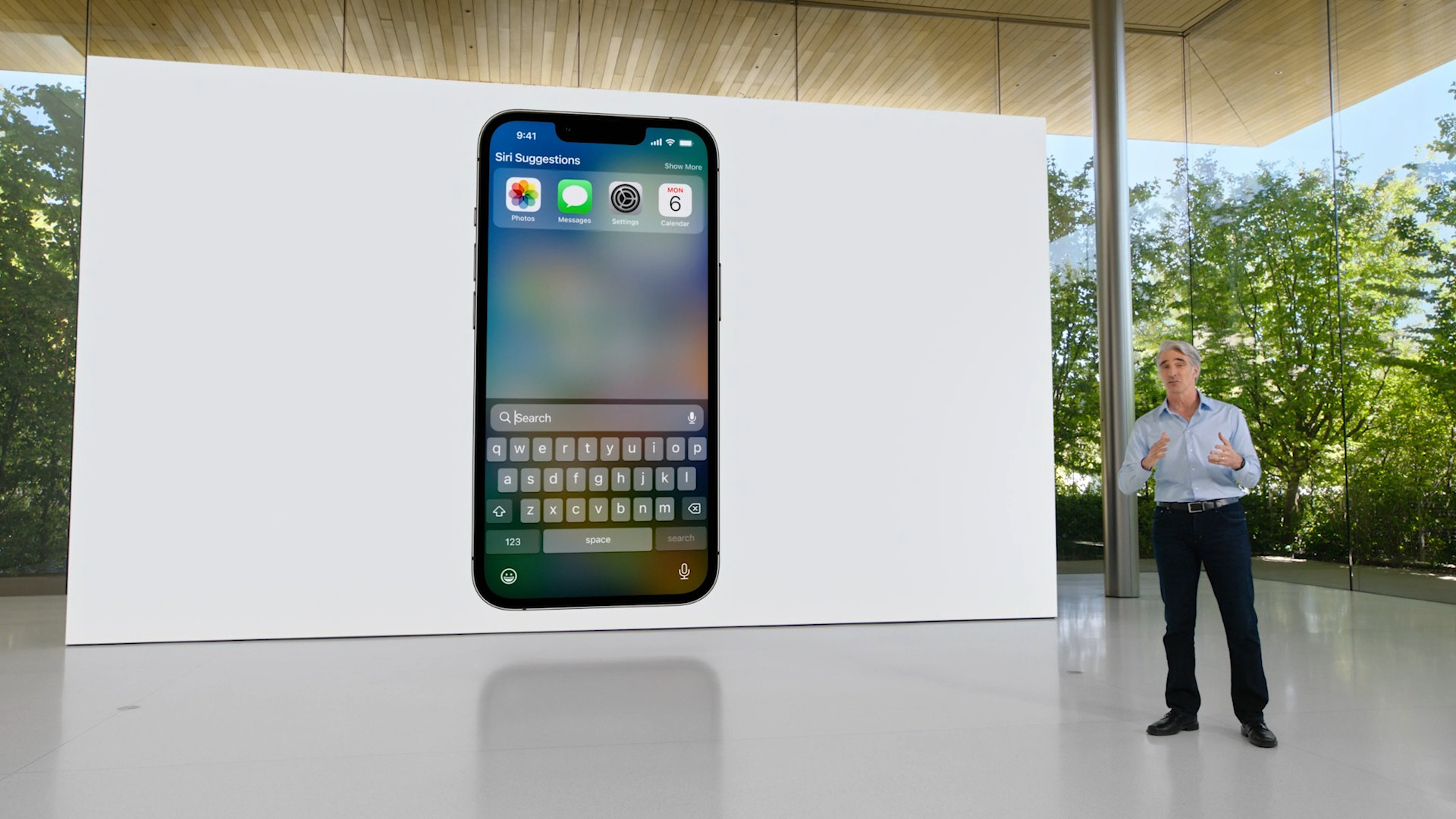 iphone search suggestions display