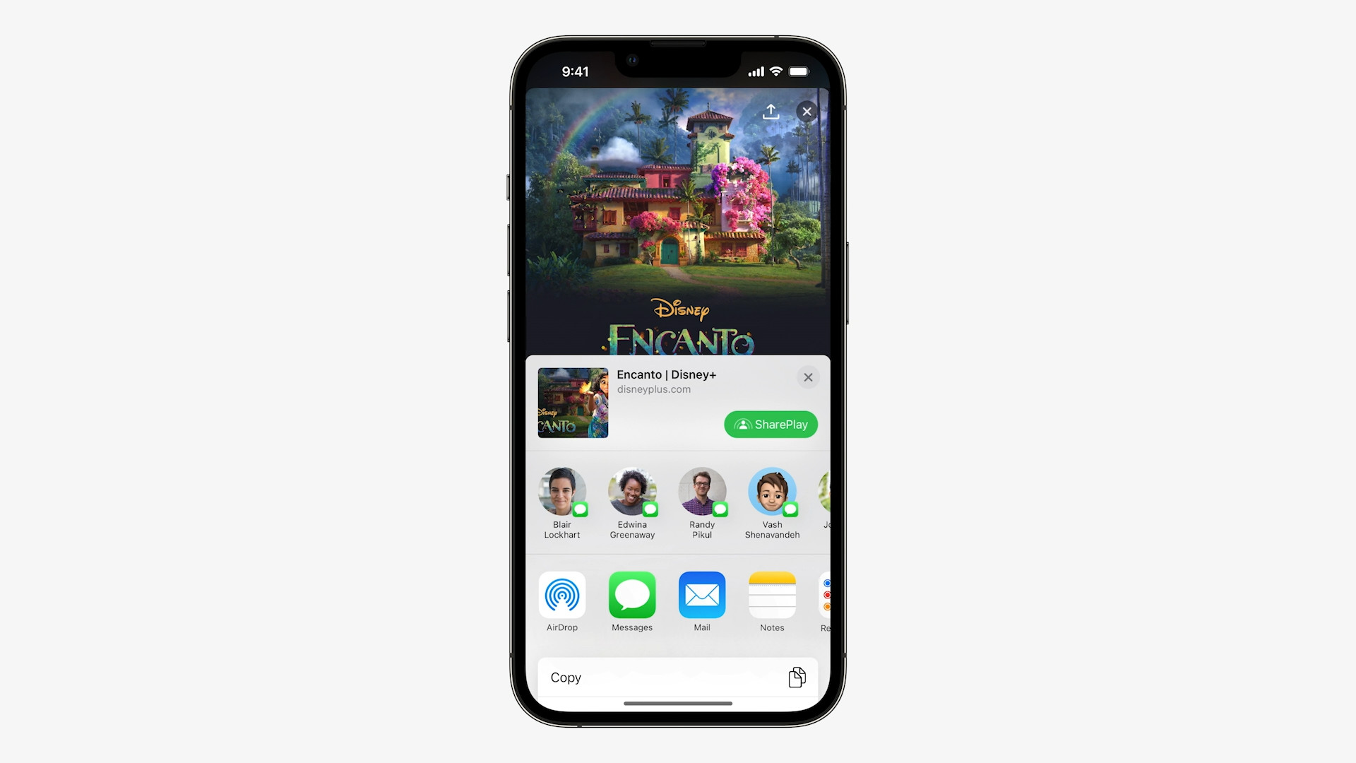 iphone shareplay options