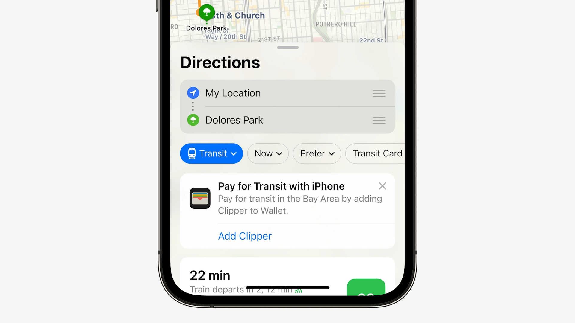iphone transit payment option