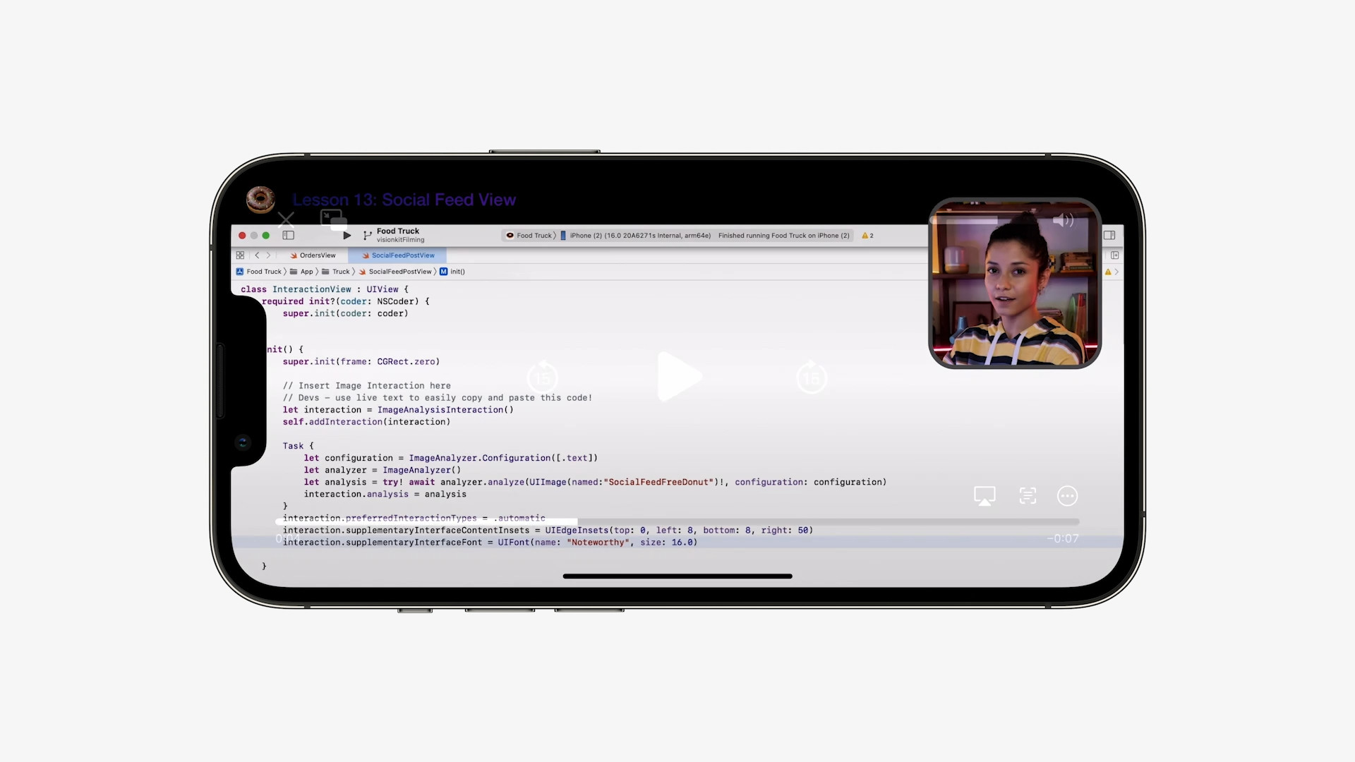 iphone video playback screen