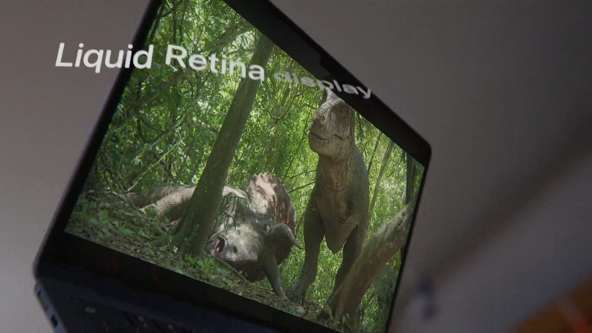 laptop liquid retina display dinosaur