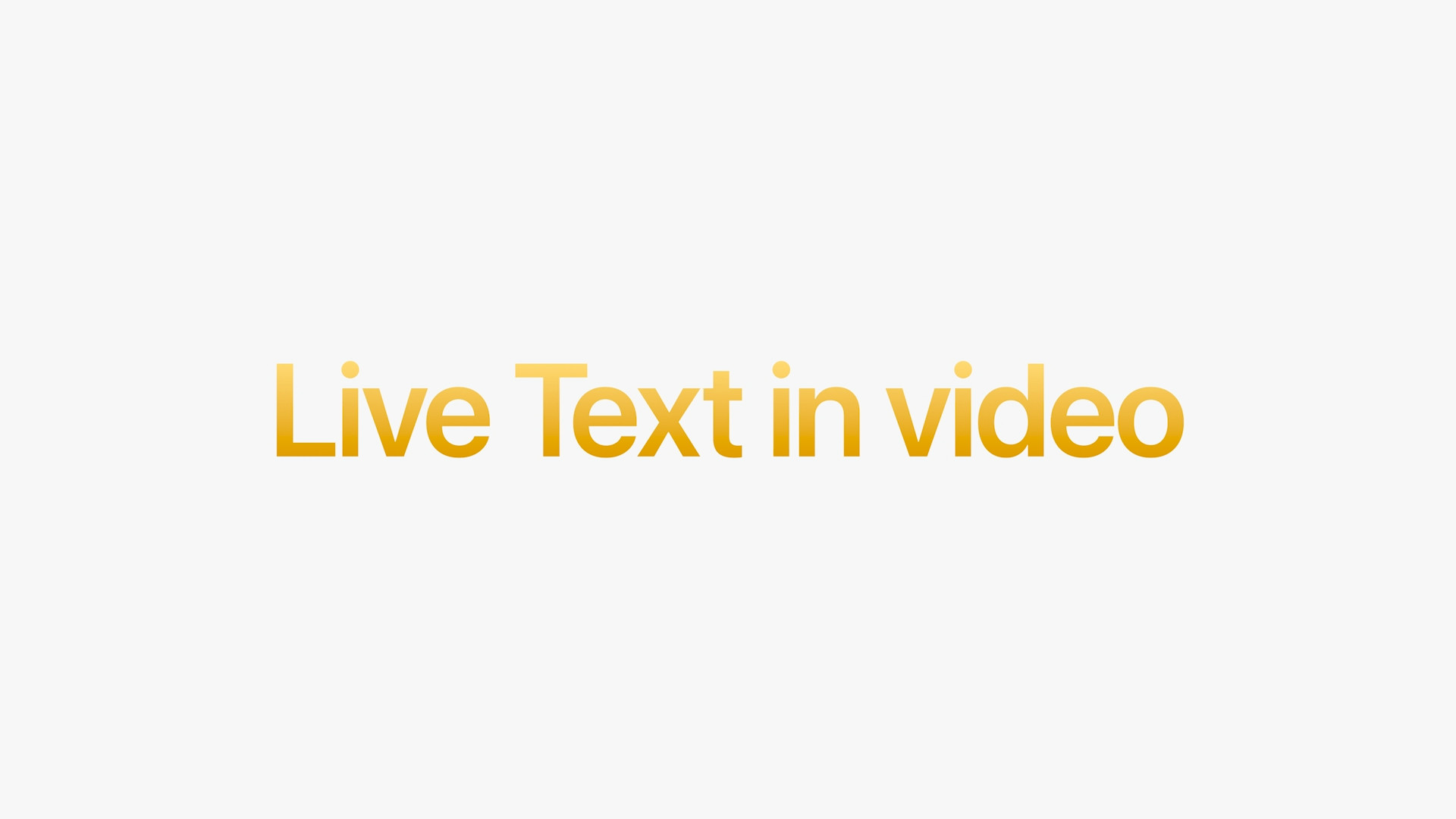 live text in video