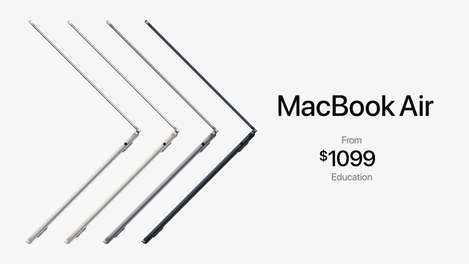 macbook air education price 1099