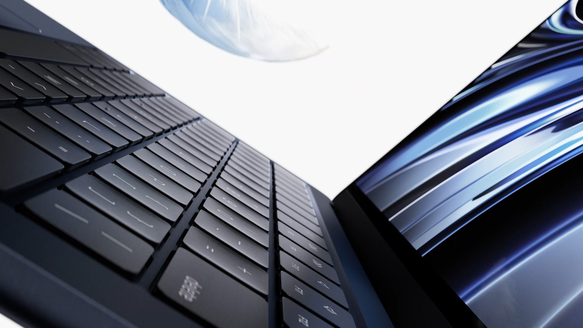 macbook air keyboard closeup