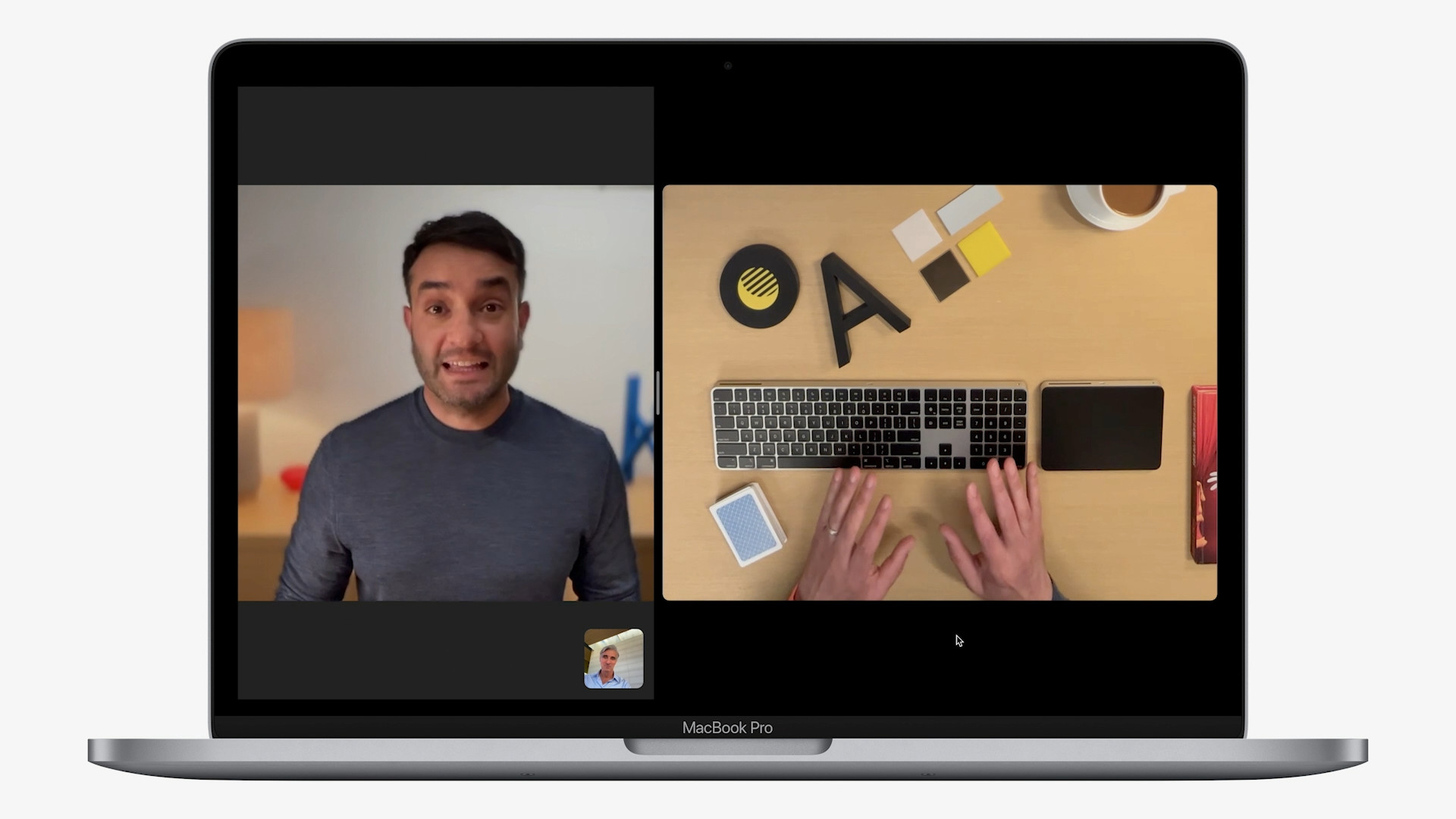 macbook pro video call card trick