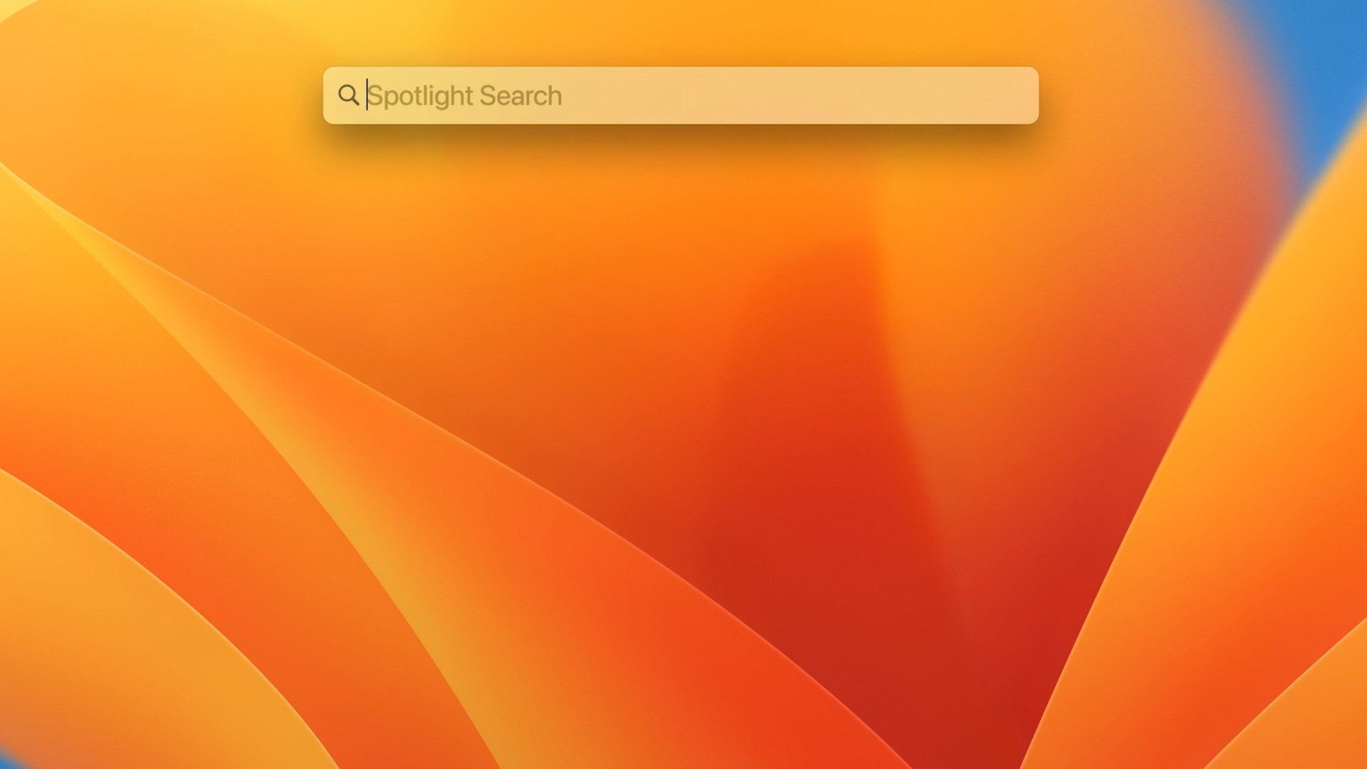 macbook spotlight search bar