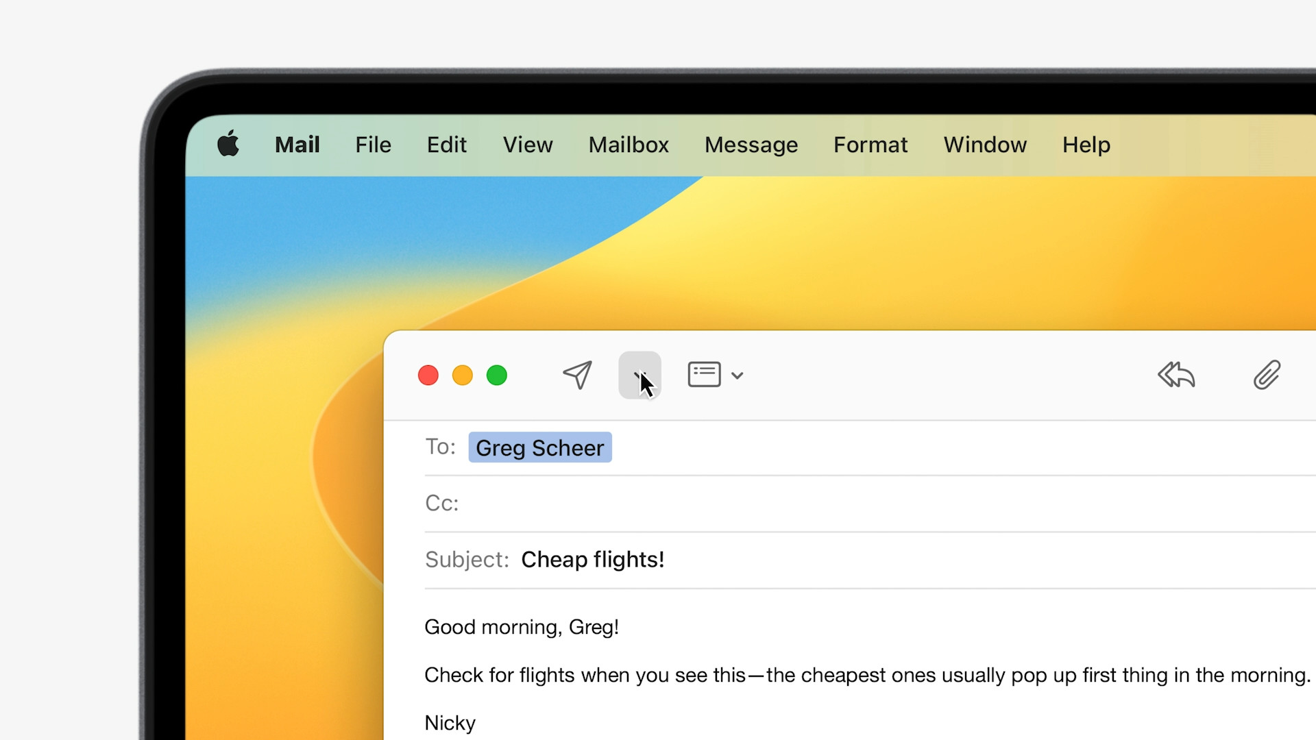macos mail compose window