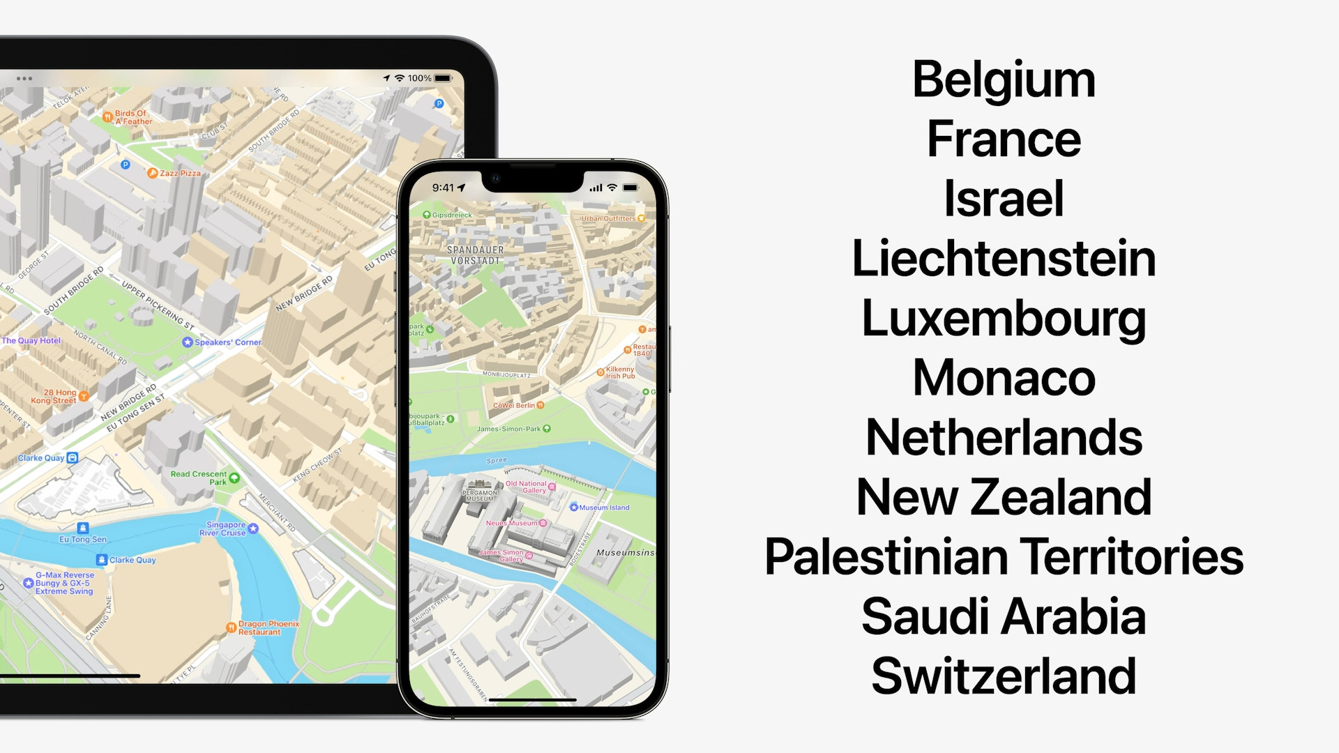map countries list ipad smartphone