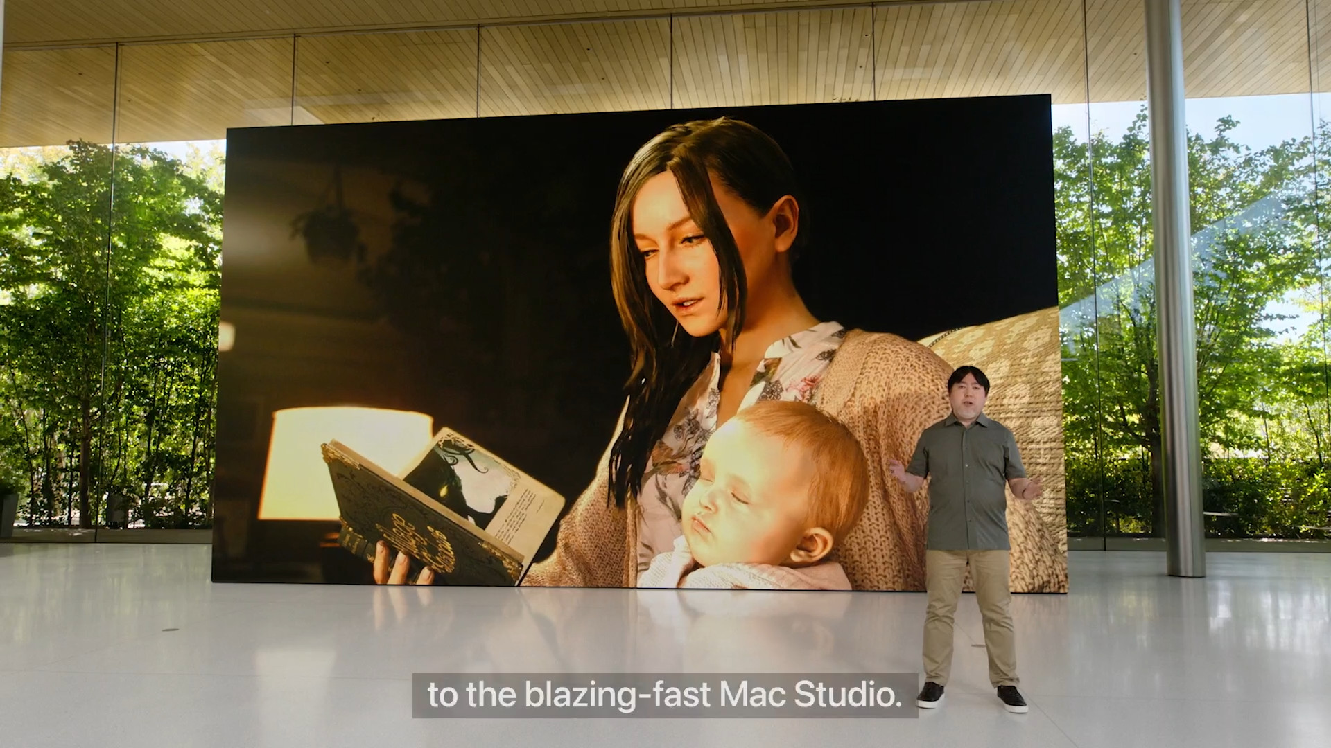 mother reading to baby