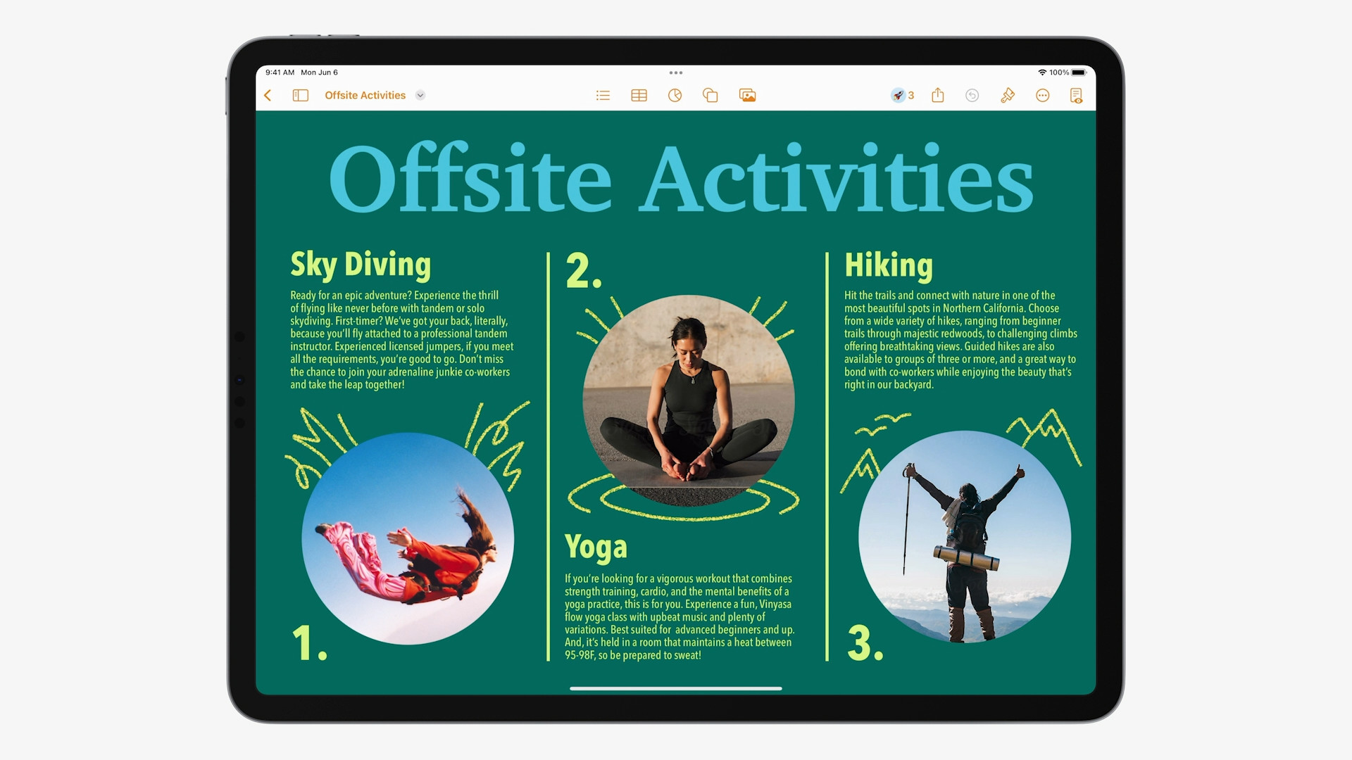 offsite activities overview