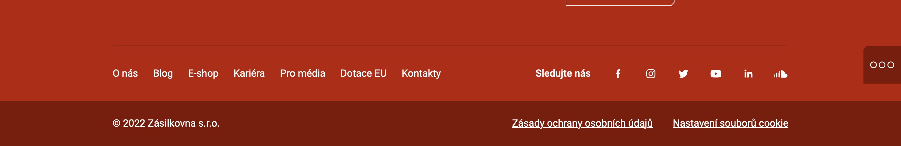 patička zásilkovna.cz