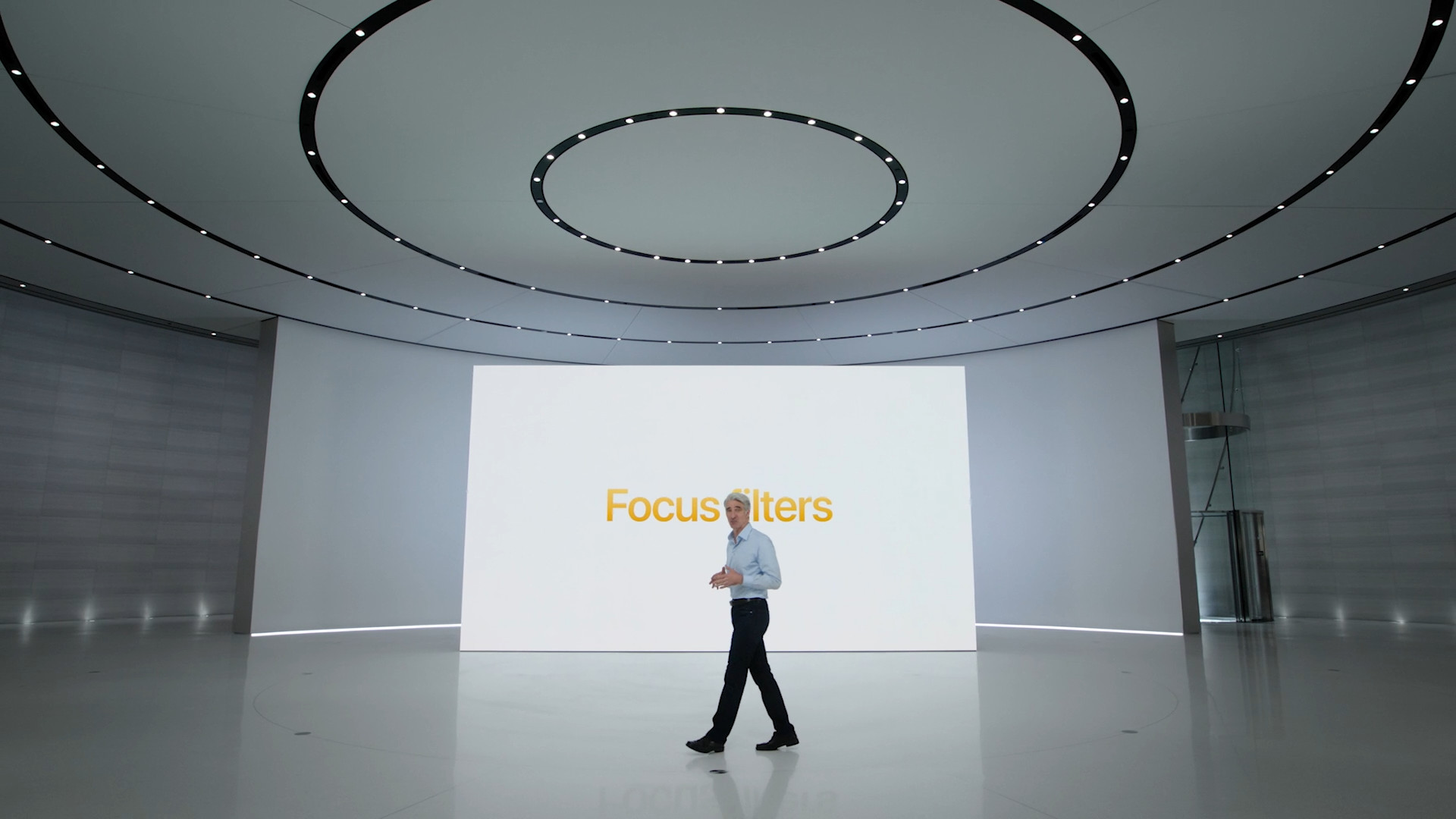 person walking focus filters
