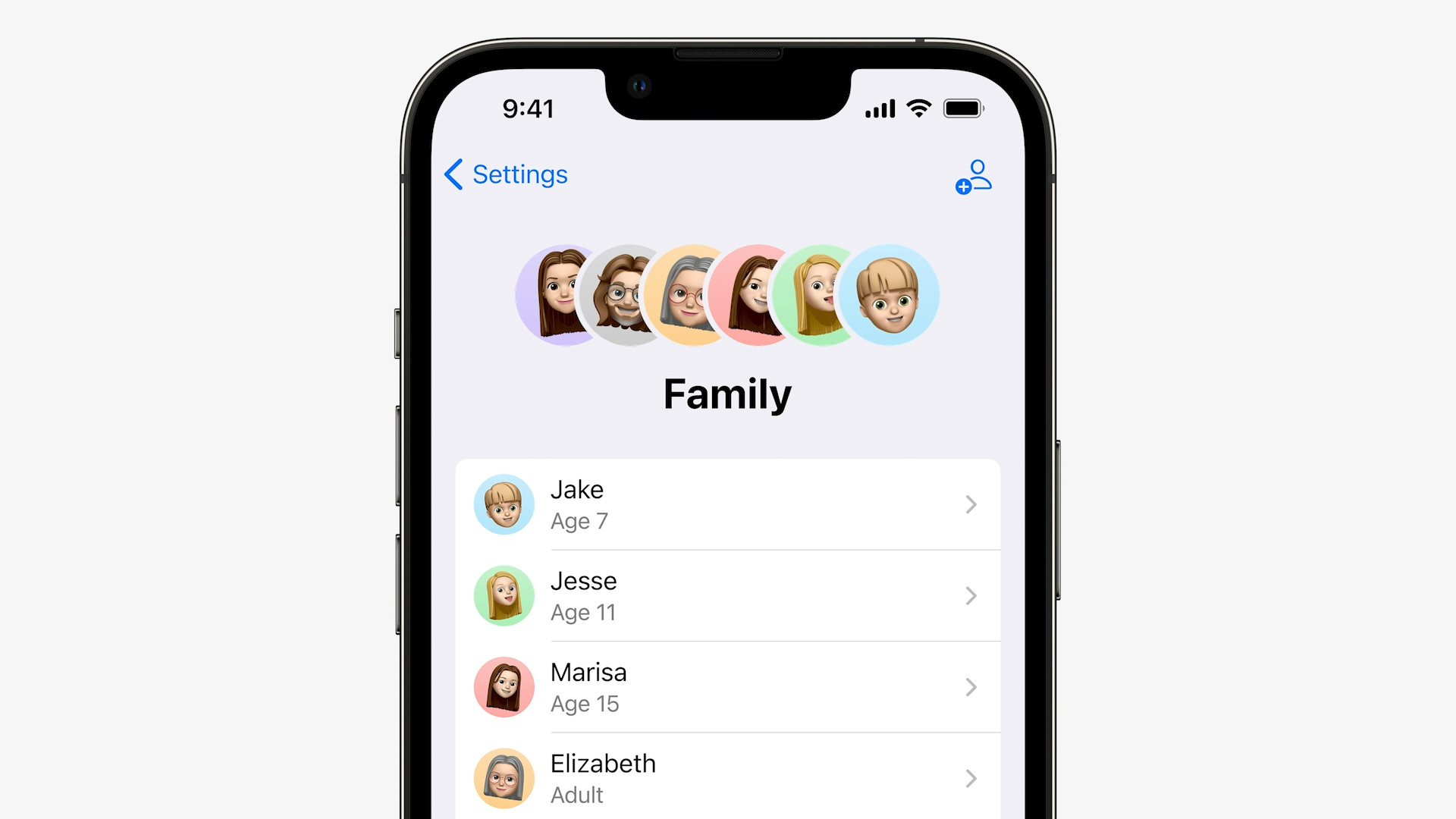 phone family settings