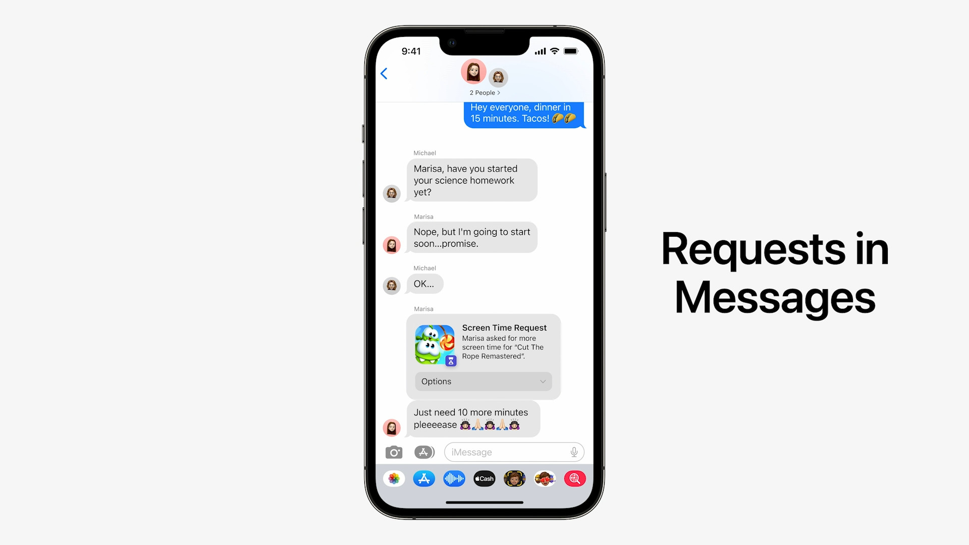 phone messages requests