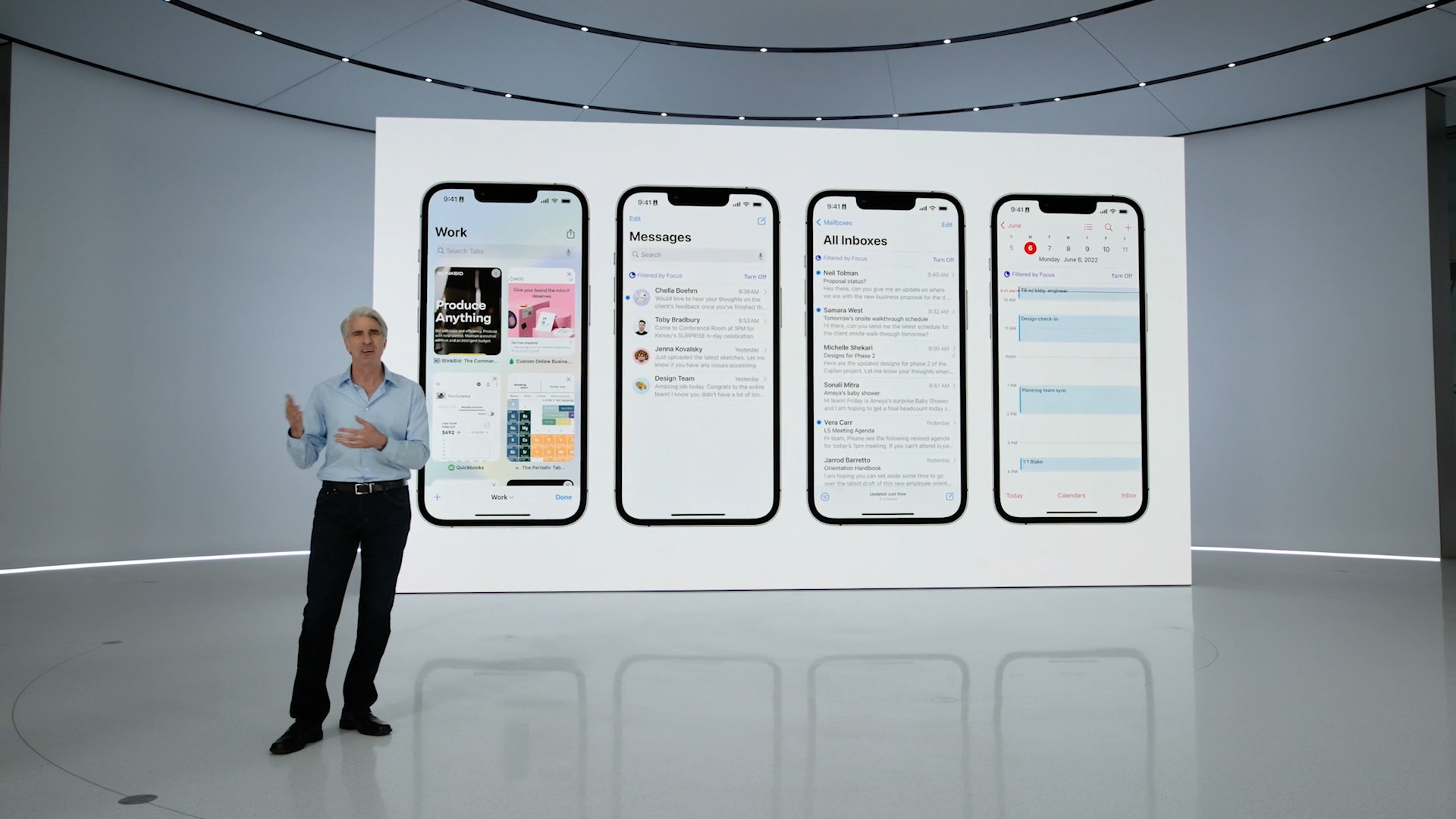 presentation iphone screens