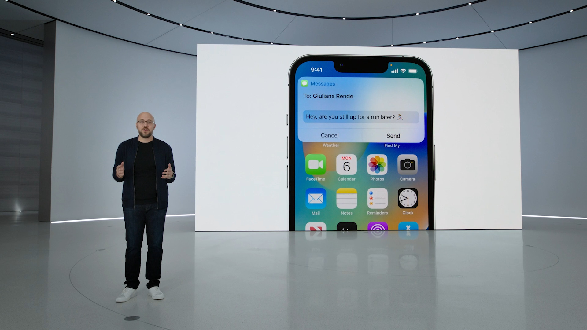 presentation smartphone message