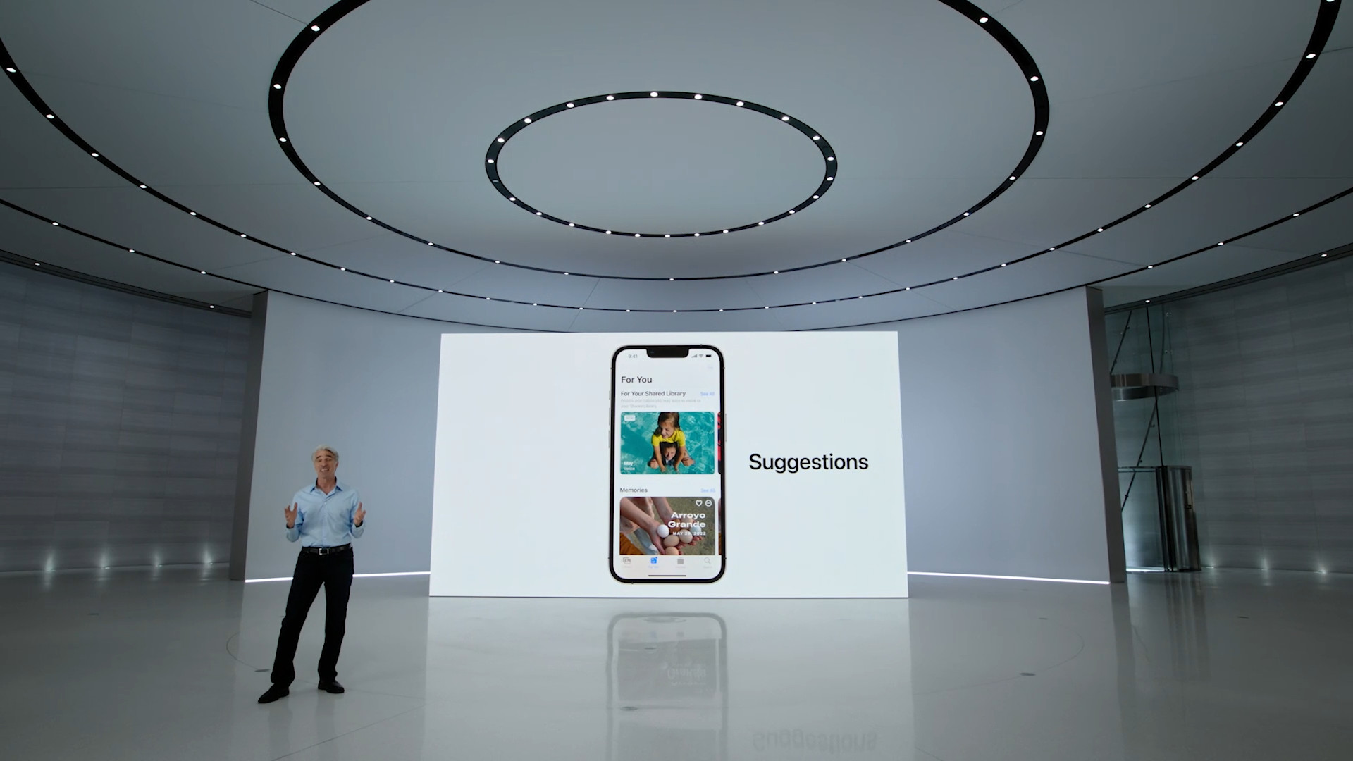 presentation with suggestions screen