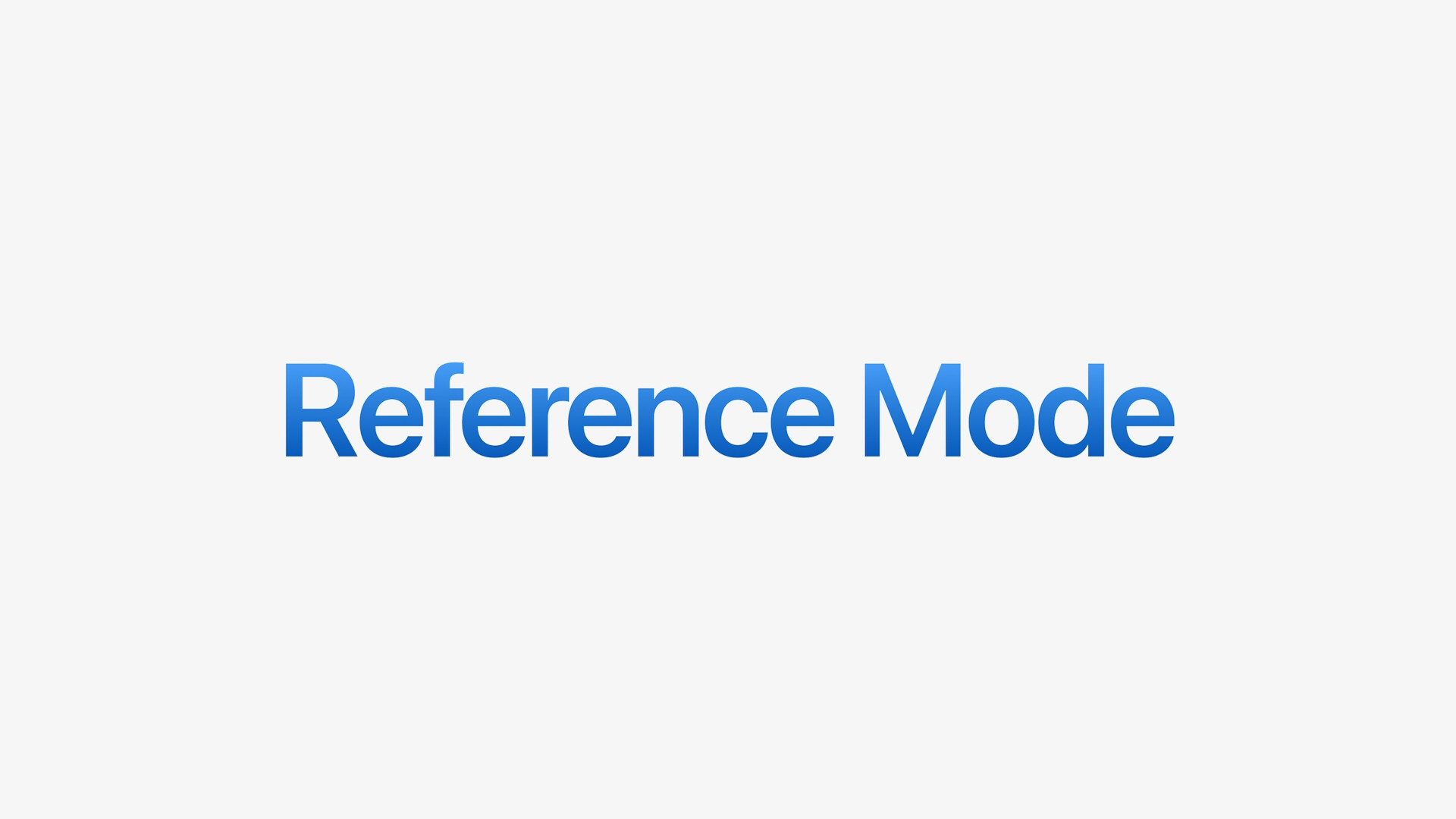 reference mode text