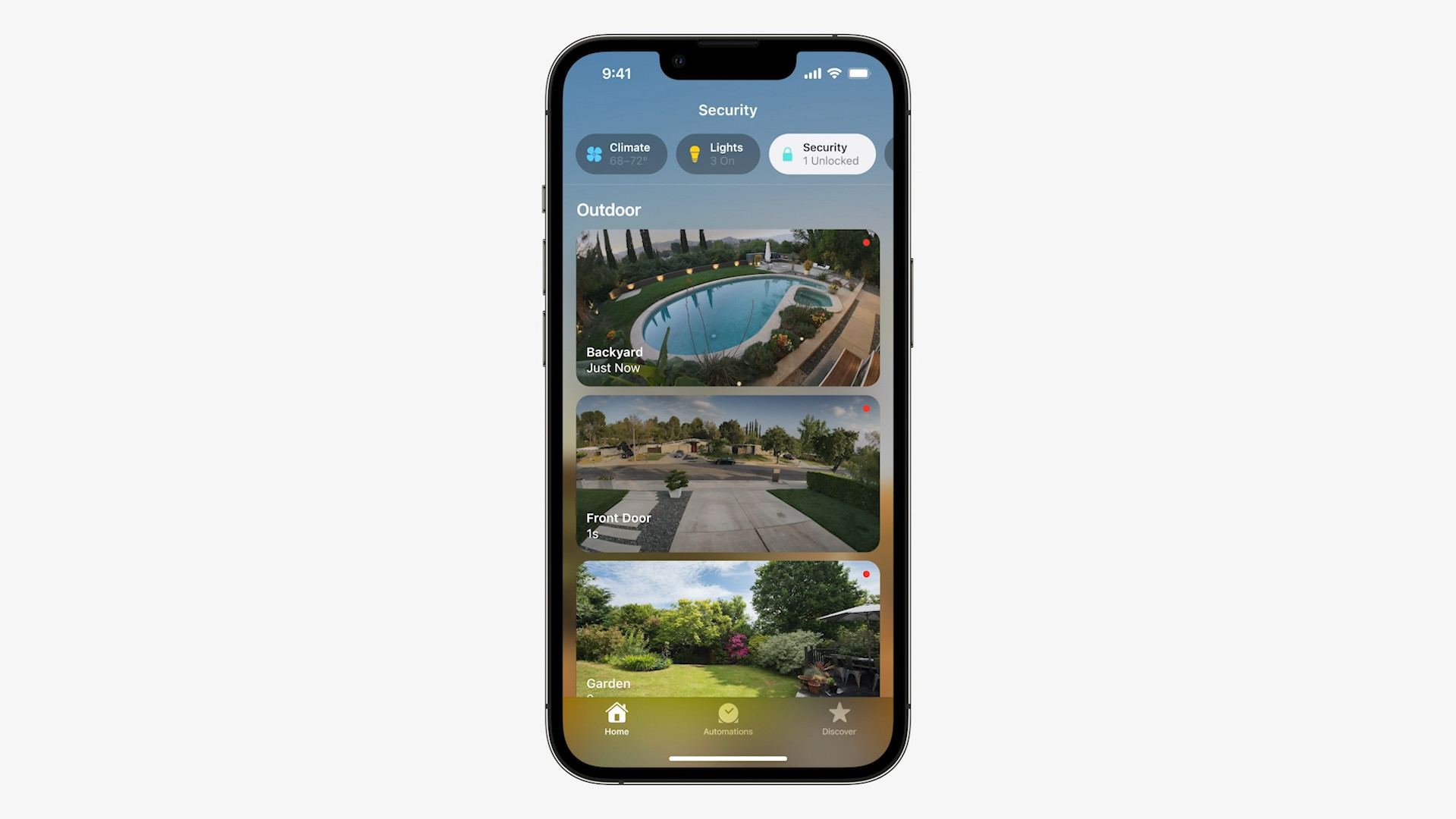smart home outdoor view