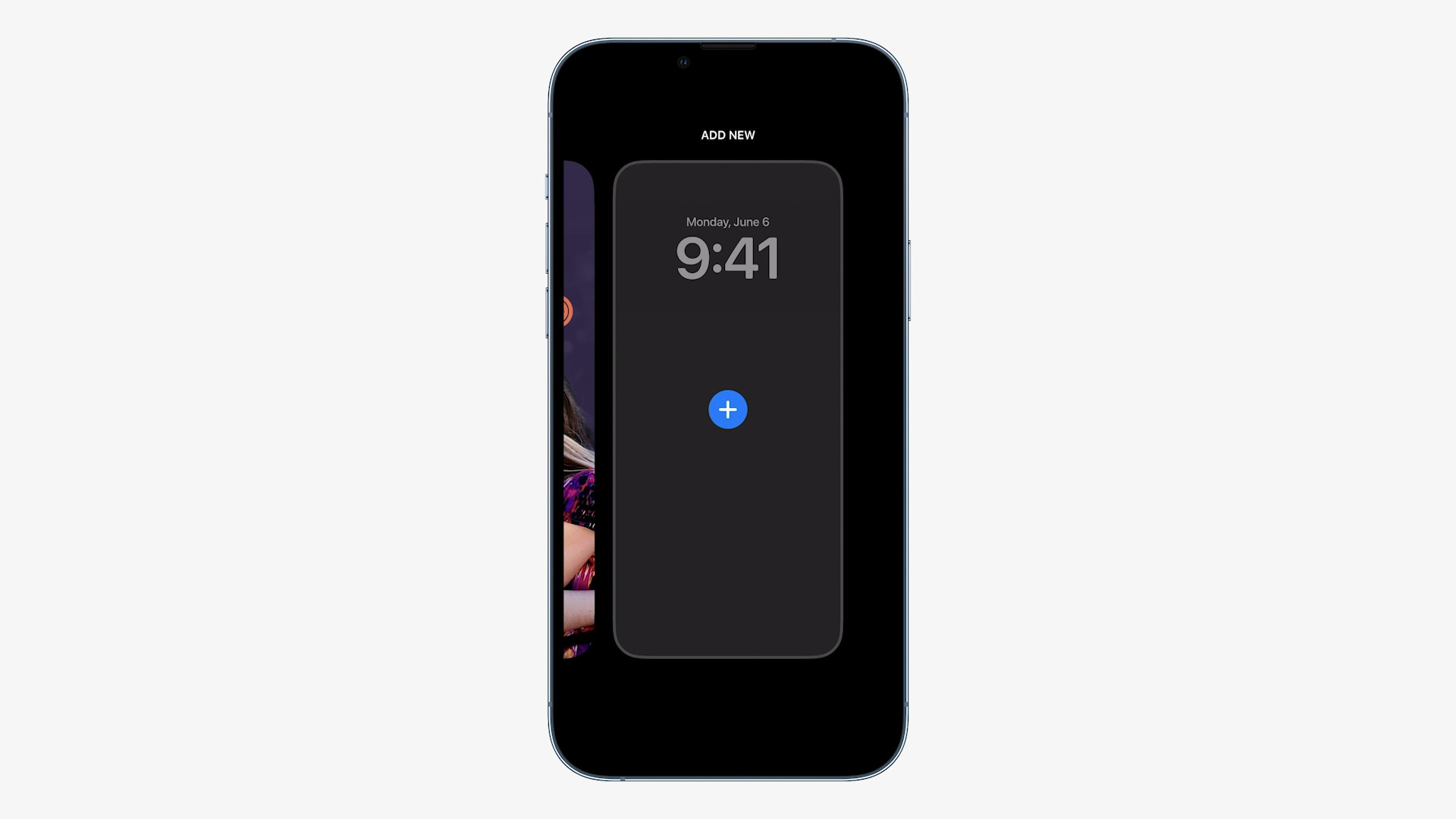 smartphone lock screen add new