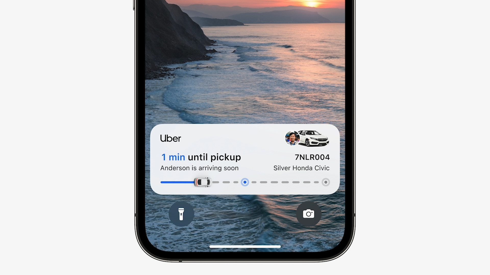 smartphone uber notification