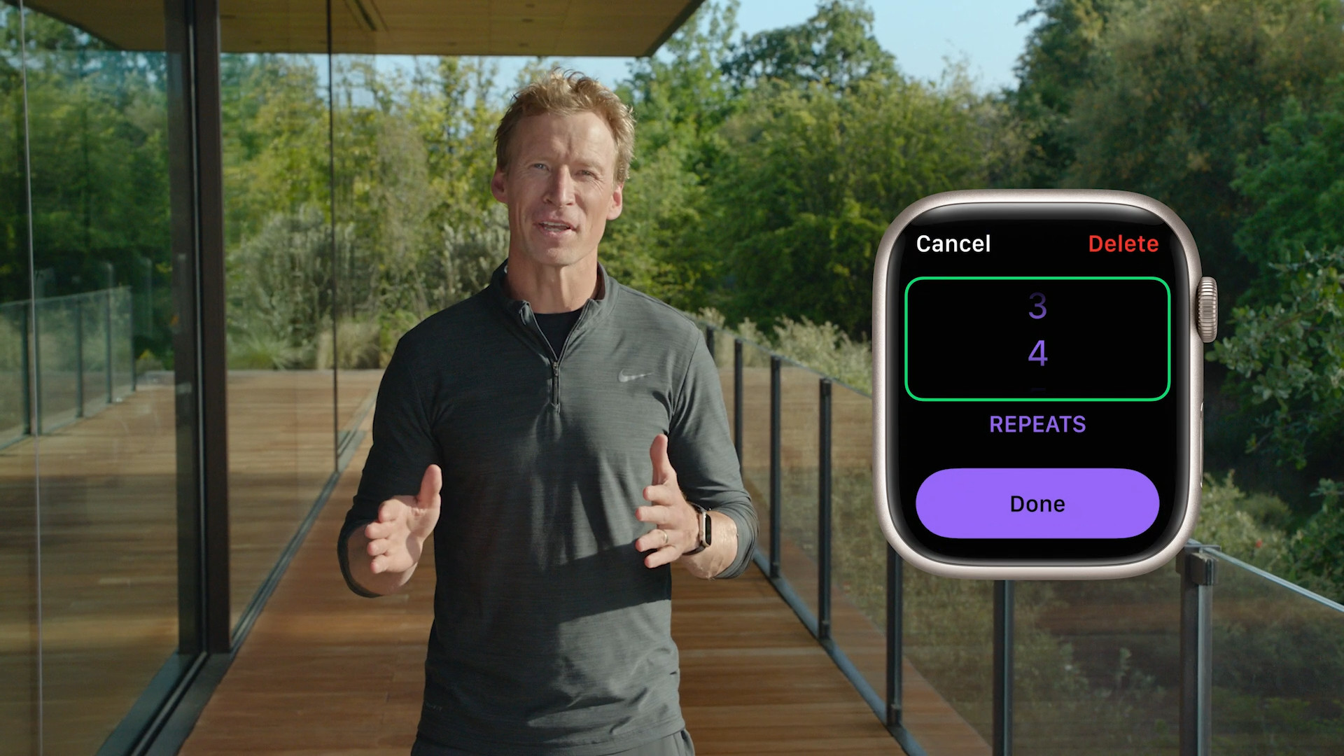 trainer smartwatch repeats