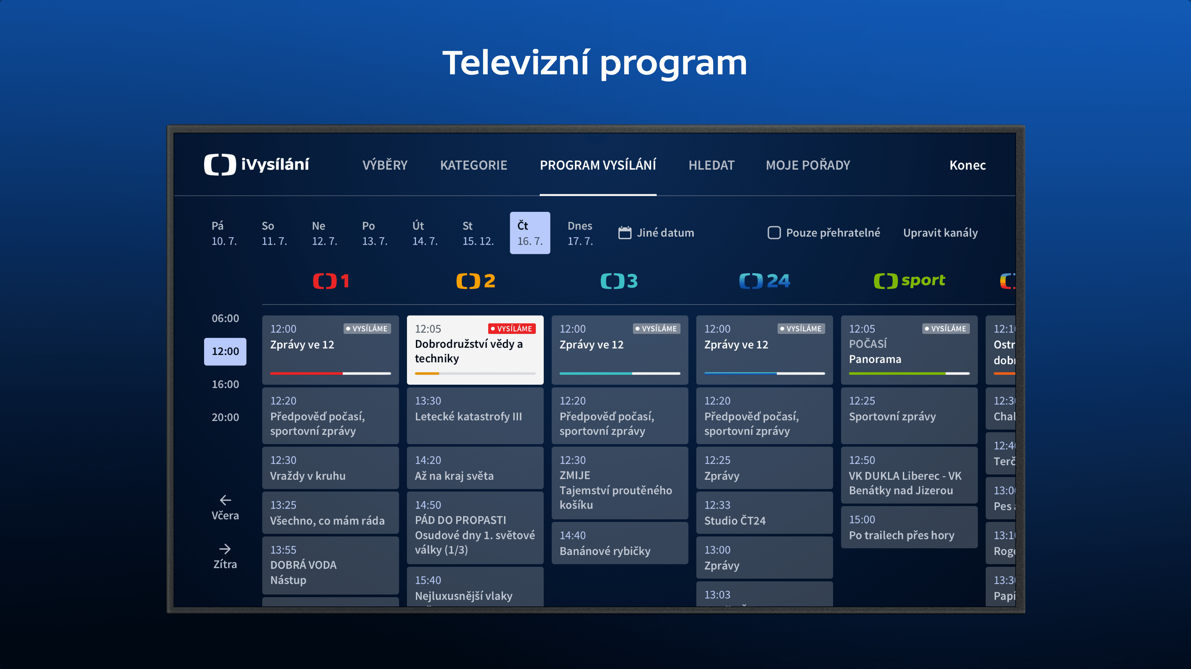 tv program schedule