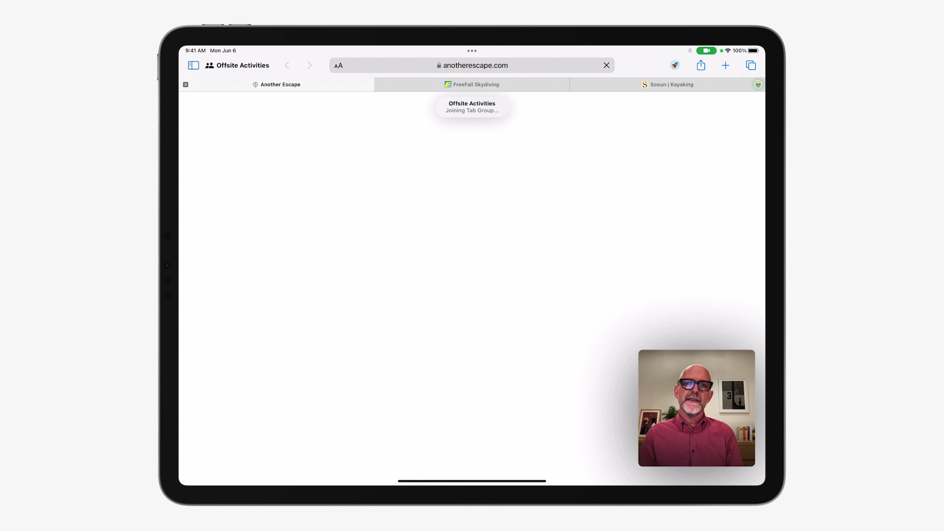 video call browser loading