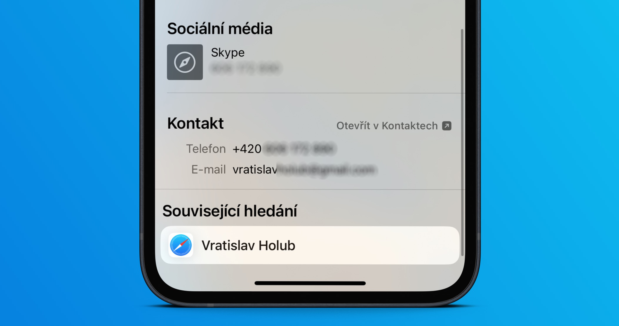 kontakty widget tipy ios 16